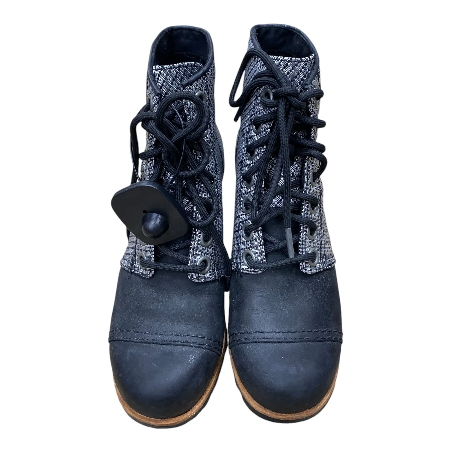 Boots Ankle Heels By Sorel In Black & Grey, Size: 7 High Heels With Bottoms