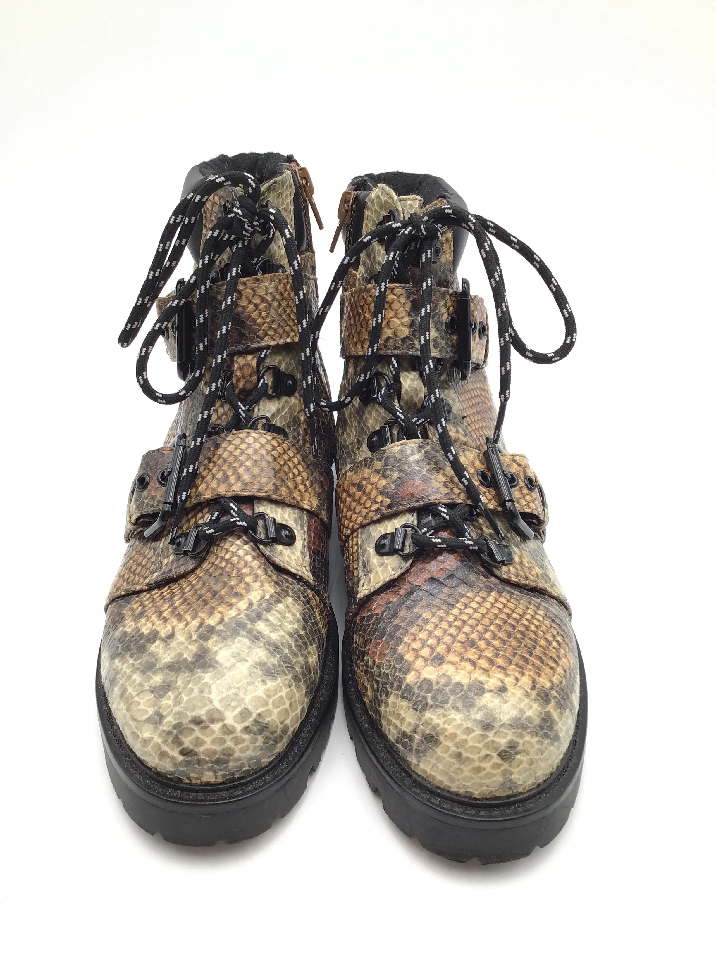Boots Combat By Asos In Animal Print, Size: 7 Zavala Combat Boots