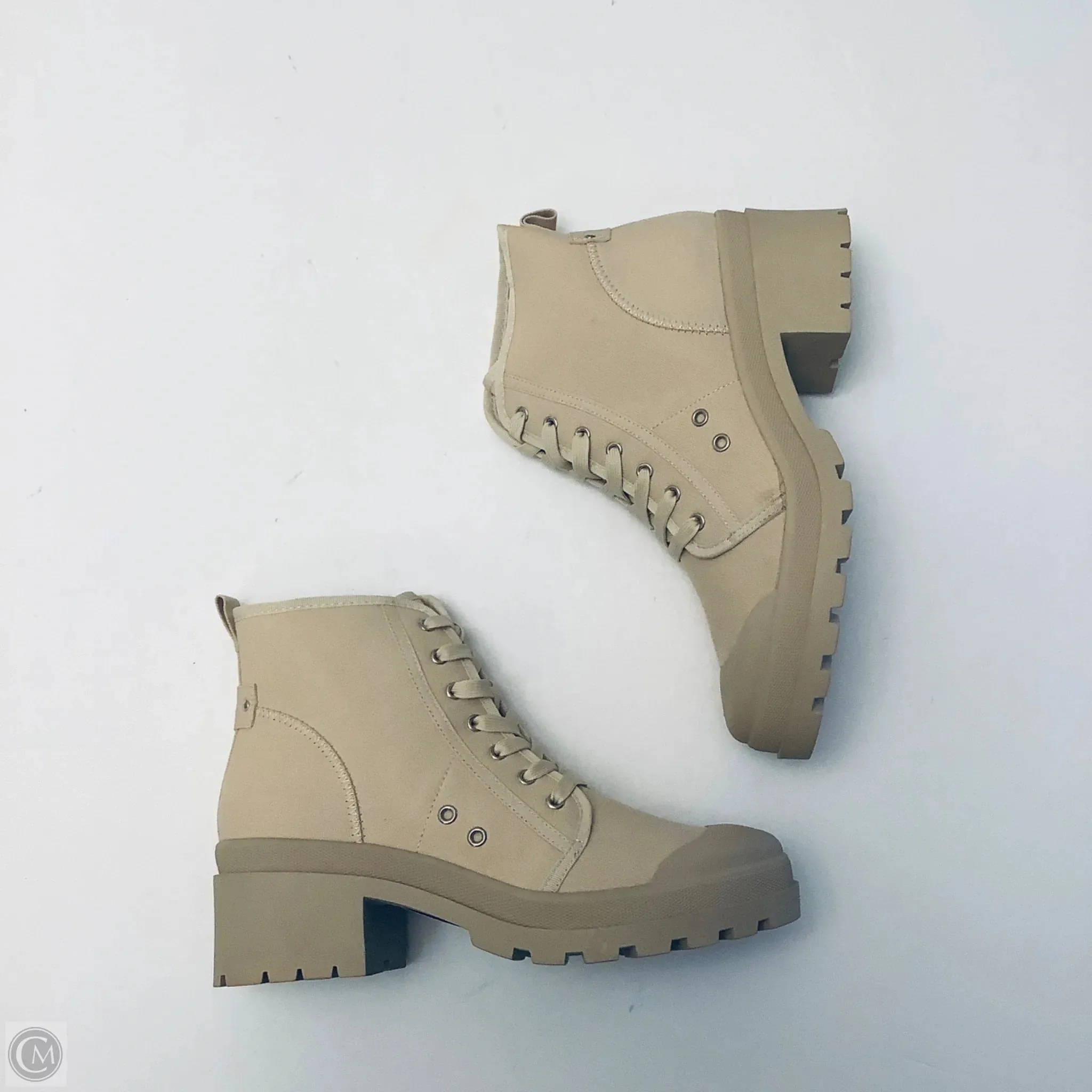 Swedish Combat Boots Boots Combat By Chinese Laundry In Tan, Size: 10