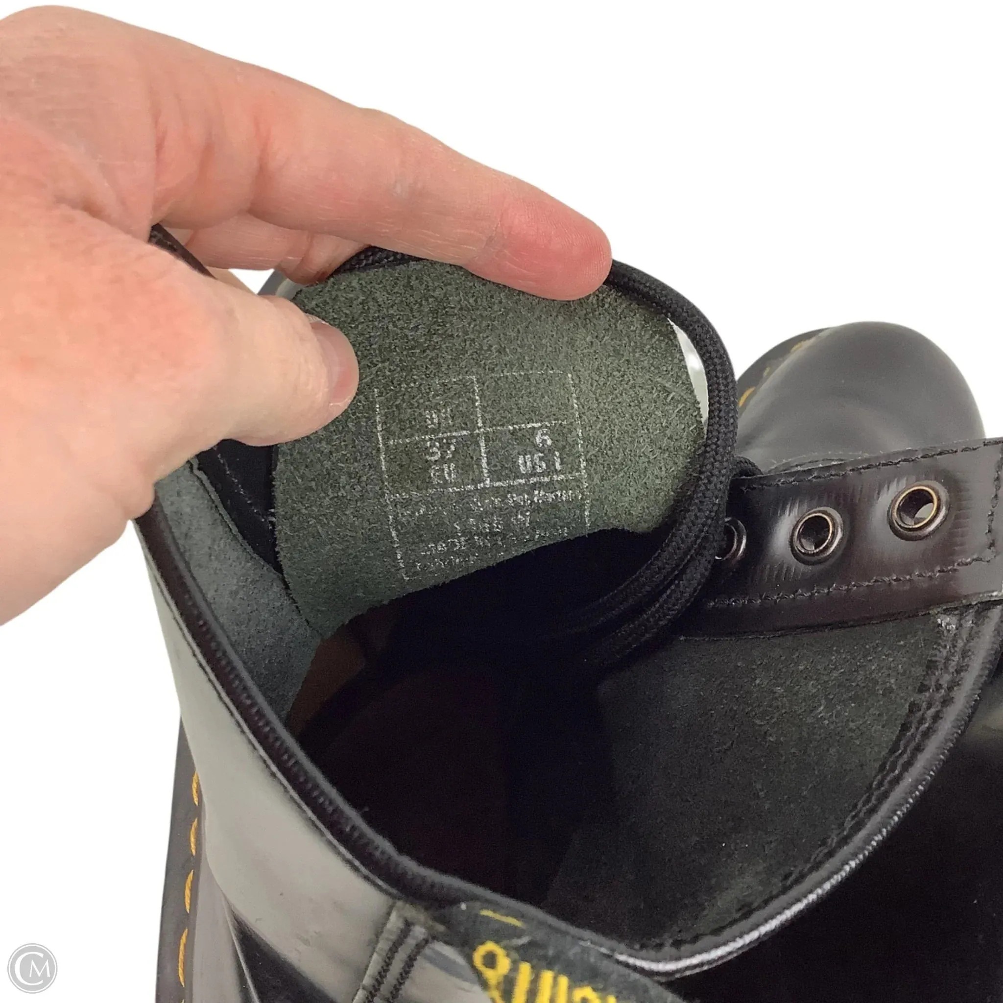 Boots Combat By Dr Martens In Black, Size: 6 Combat Boots With Fold Over Cuff