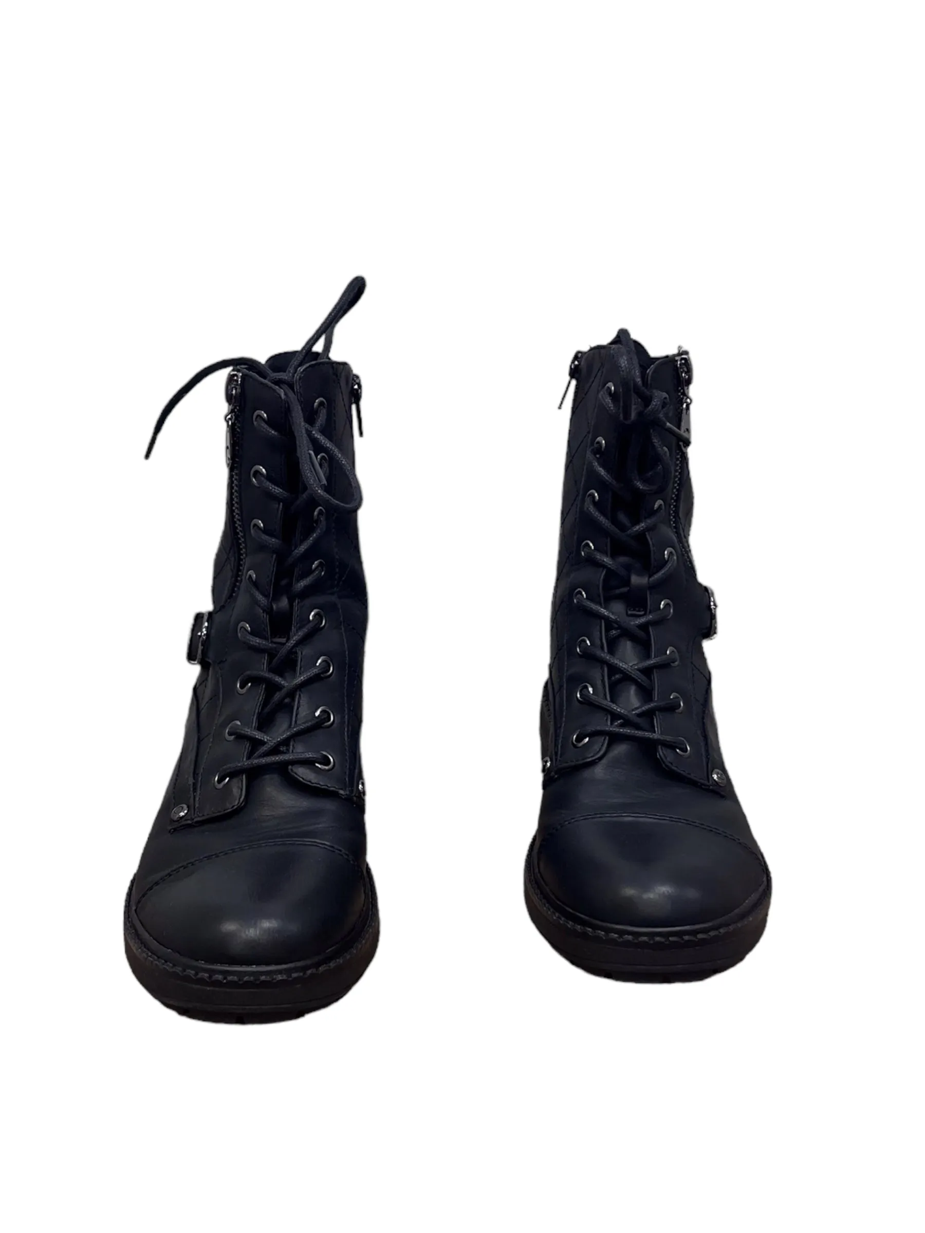 Knee Length Combat Boots Boots Combat By Guess  Size: 7.5