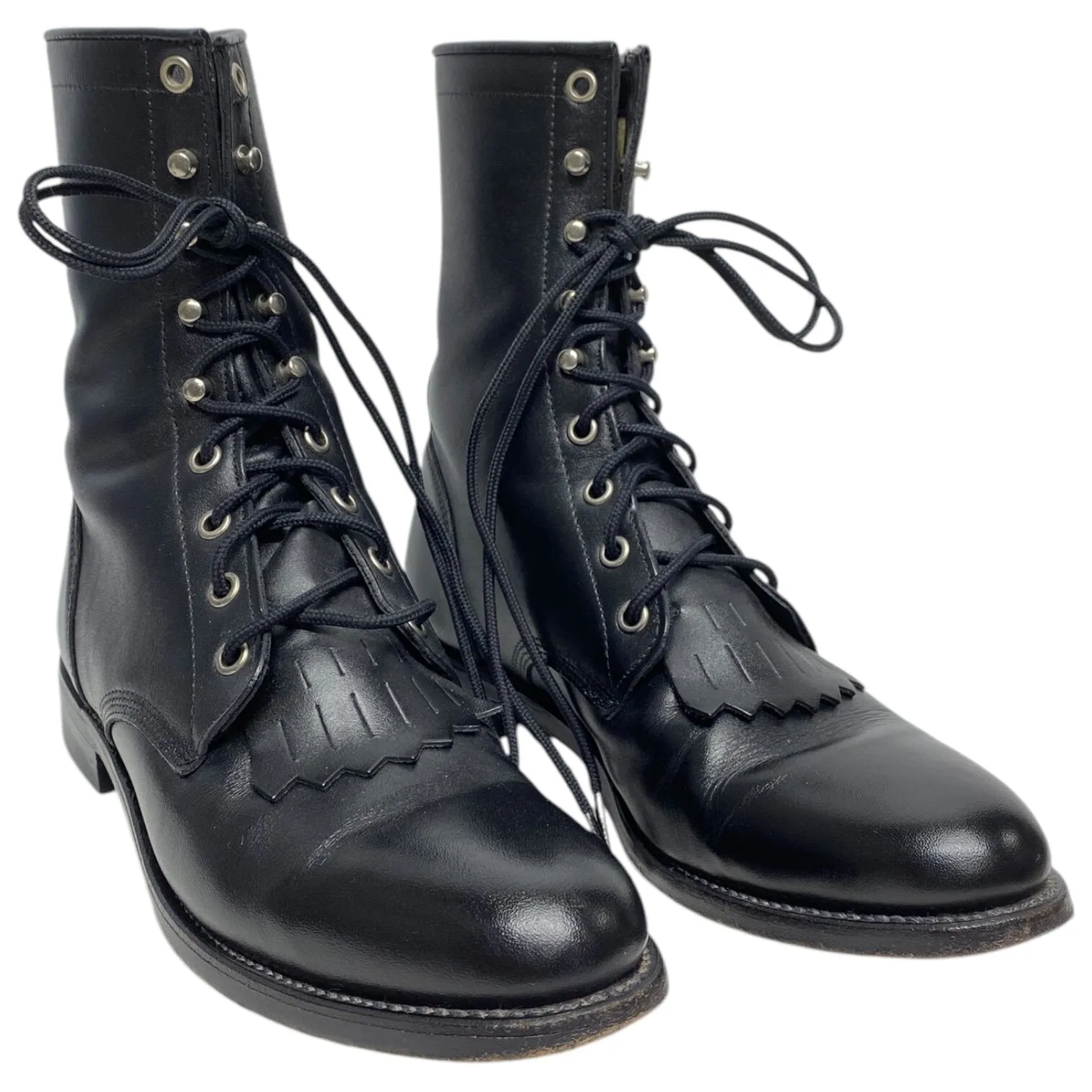 Boots Combat By Justin  Size: 7.5 Laces In Combat Boots
