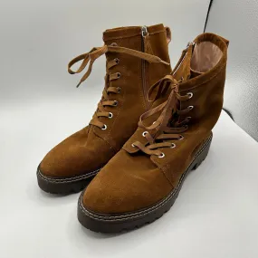 Boots Combat By Nordstrom In Brown, Size: 10 Trudie Combat Boot