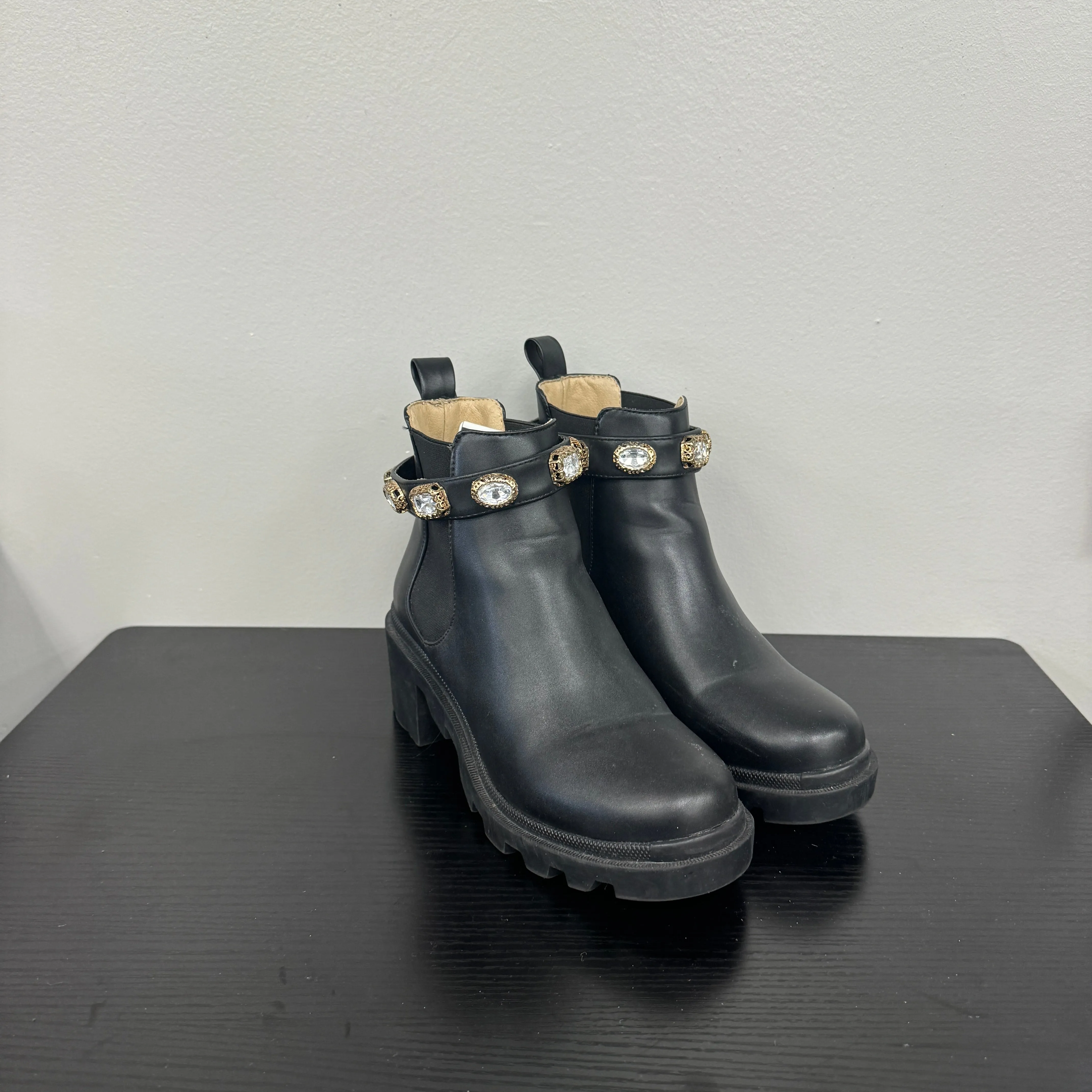 Boots Combat By Steve Madden In Black, Size: 7.5 Floral Combat Boots