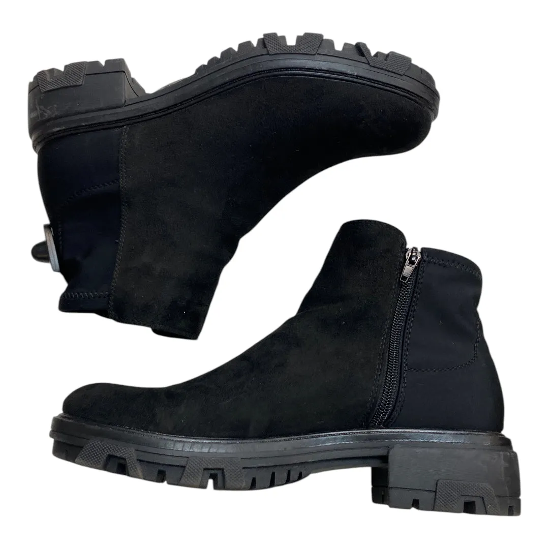Boots Combat By Unisa In Black, Size:9.5 Combat Boots With Stitching