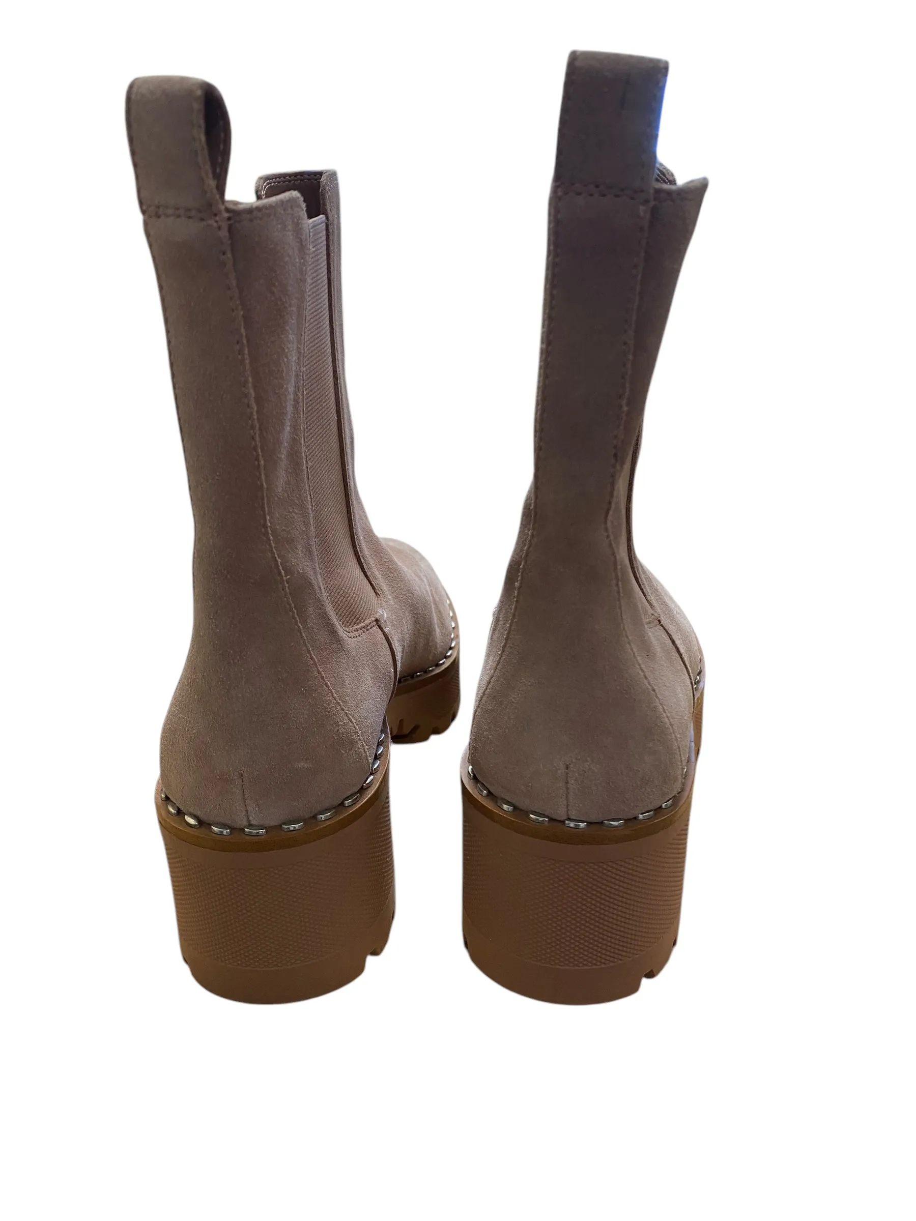 Boots Combat By Vince Camuto In Mauve, Size: 10 Wearing Combat Boots