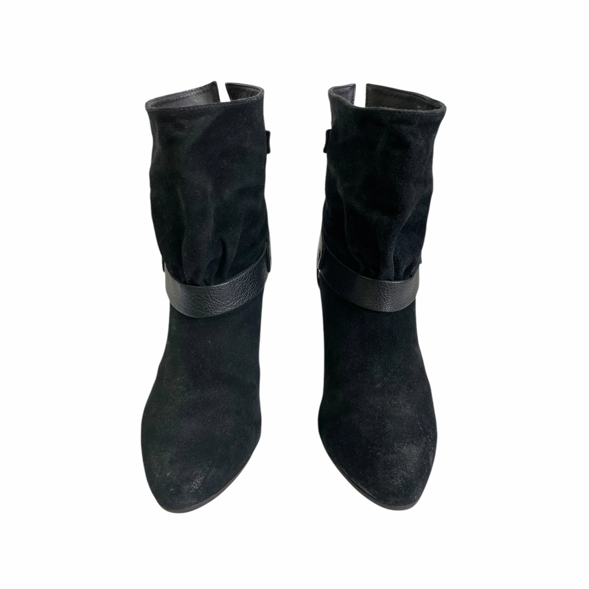 Low Stretch Ankle Boots Boots Ankle Heels By Cmc In Black, Size:6.5