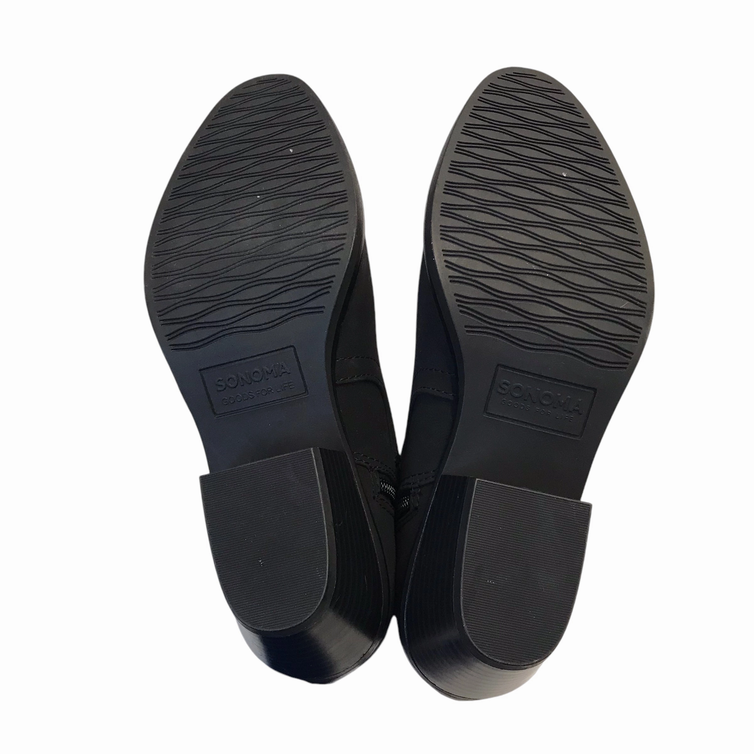 Black Suede Ankle Boots Boots Ankle Heels By Sonoma In Black, Size:7