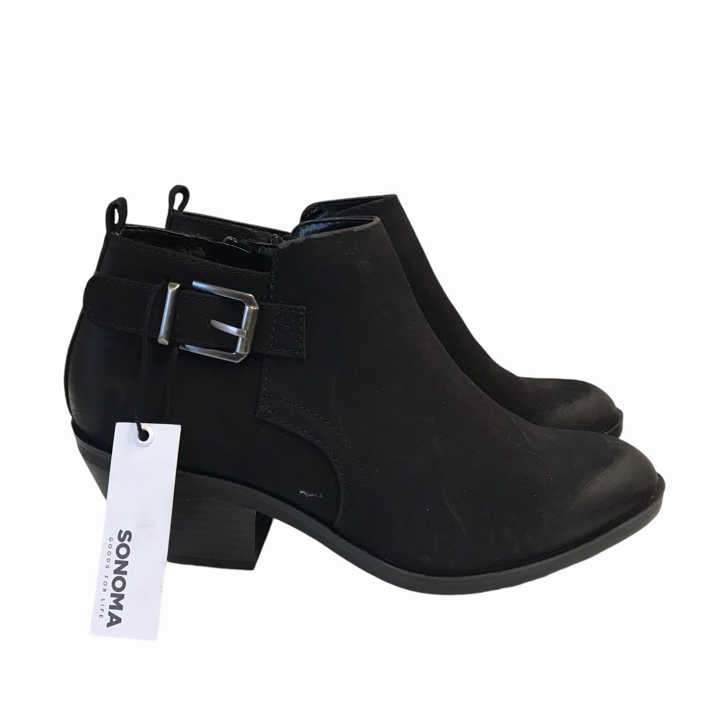 Boots Ankle Heels By Sonoma In Black, Size:7 Wedding With Ankle Boots