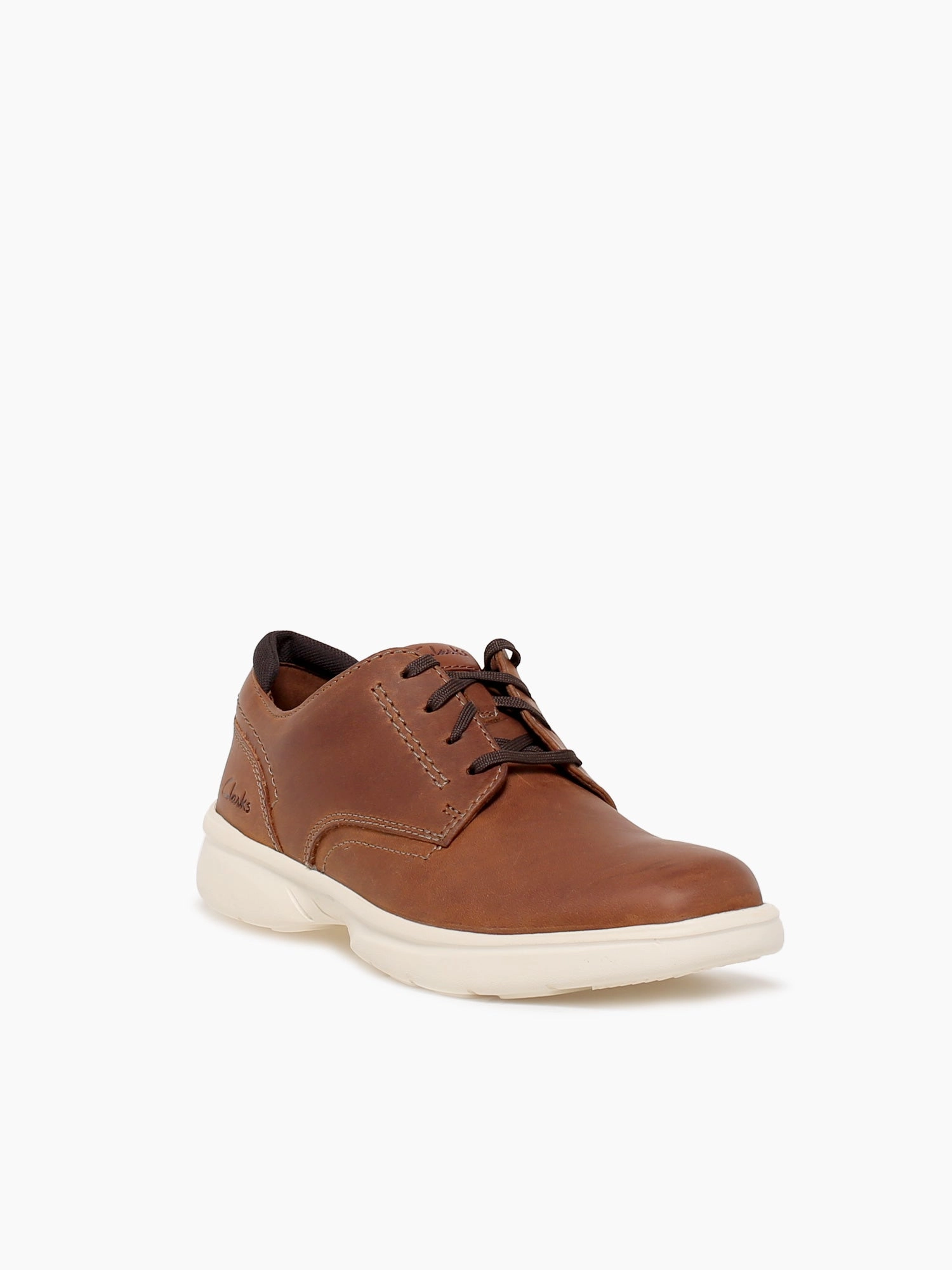Bradley Plain Lt Brown Leather Dress Cap Toe Oxfords