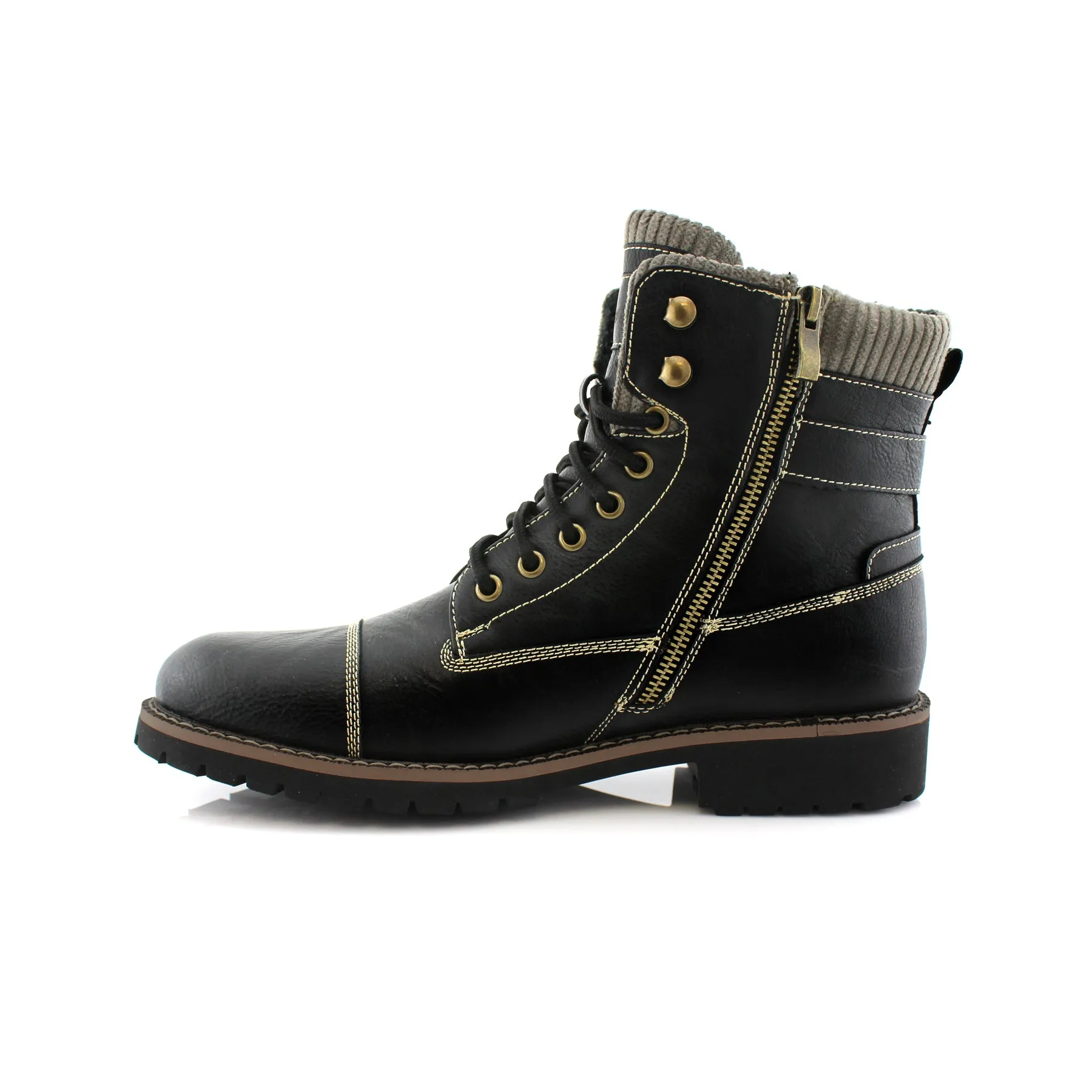 Zipped Combat Boots BRADY