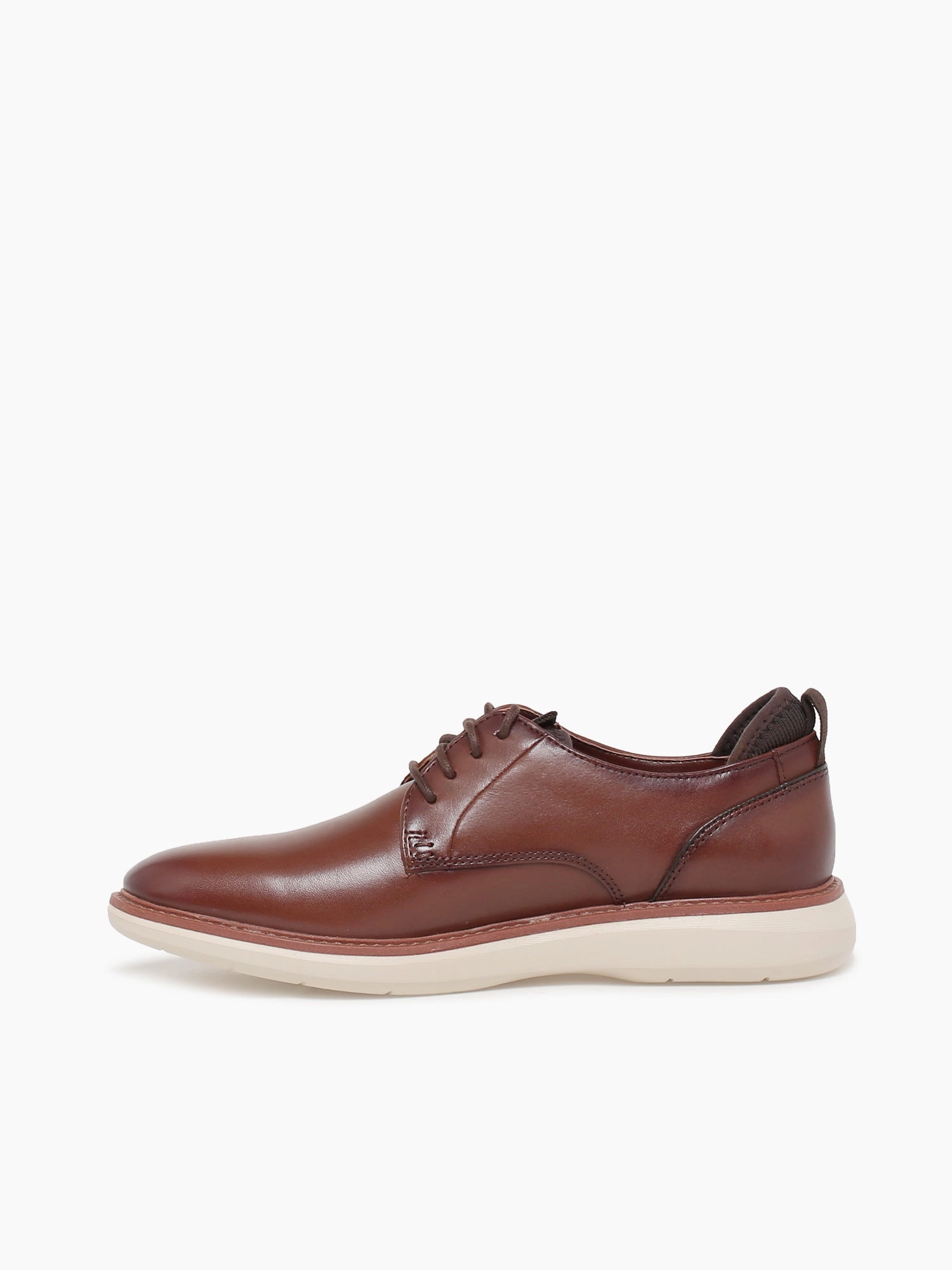 Delli Oxfords Brantin Plain Dk Tan Leather