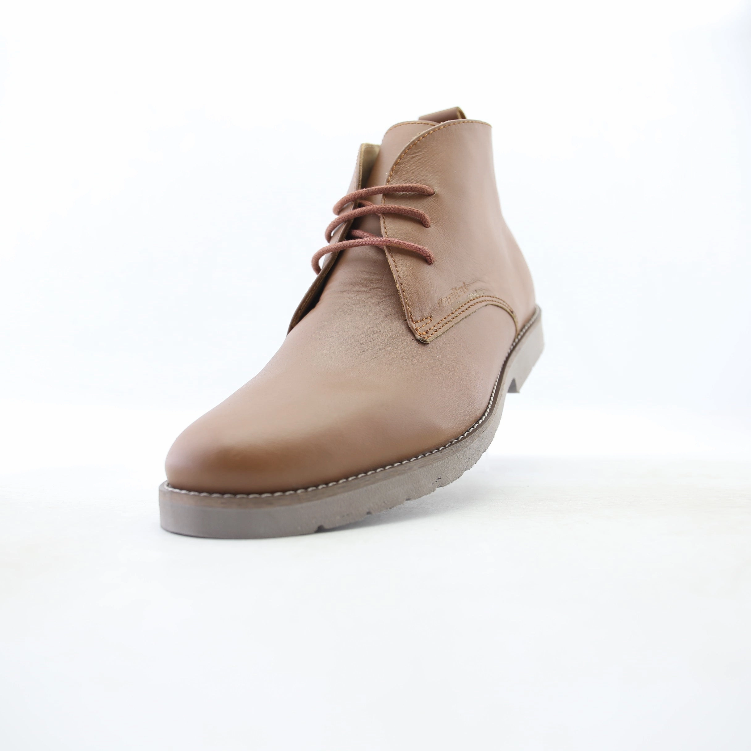 Pearl Loafers Capital Footwear - LEATHER PLAIN-TOE BOOT - Light Brown