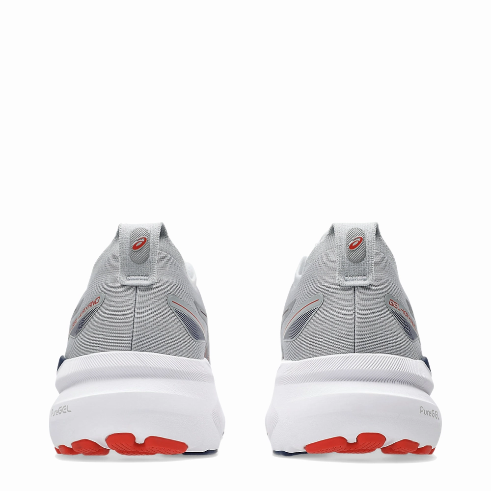 Asics Men's Gel-Kayano 31 Sneaker in Piedmont Grey/Fiery Red Bandit Asics Shoe