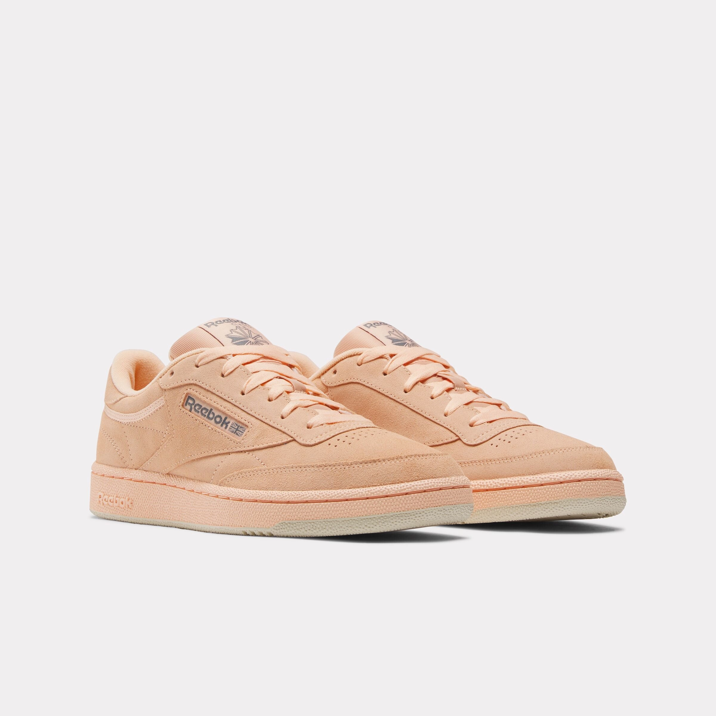 Shoes Stock Ticker Club C 85 Shoes Peach Glow/Peach Glow/Puregrey