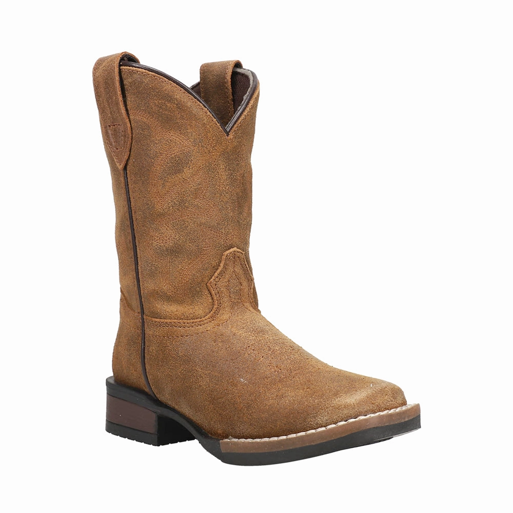 Riding Leather Boots Monterey Square Toe Cowboy Boots (Little Kid)