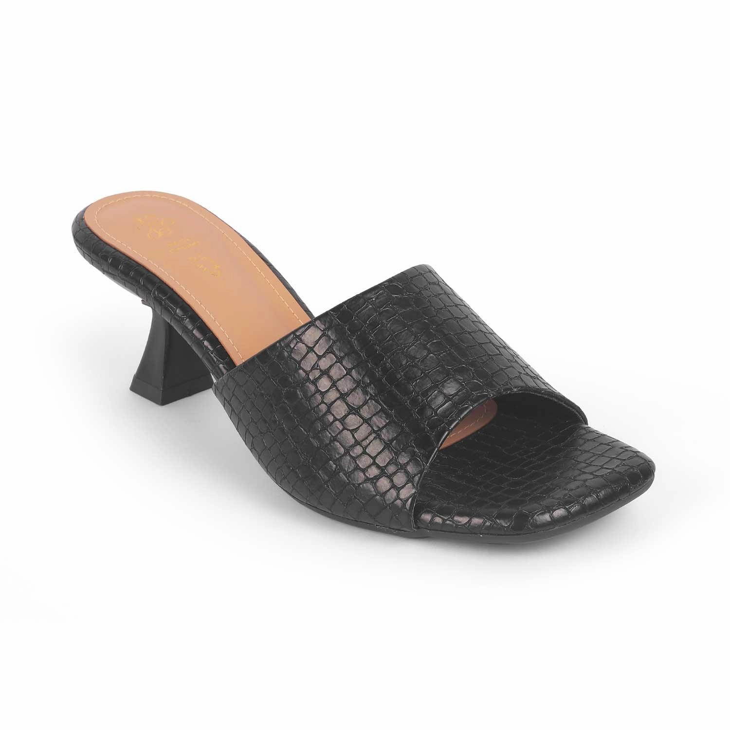 Nama Sandals Tresmode Bray Black Women's Casual Heel Sandals