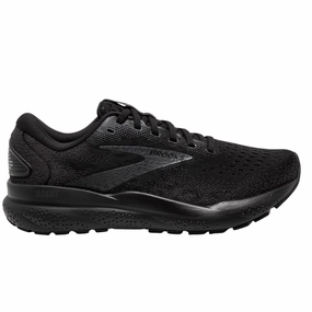 Brooks Men's 110418 020 Ghost 16 Black Black Ebony Cushion Support Running Shoes (EXTRA WIDE) Grand Rapids