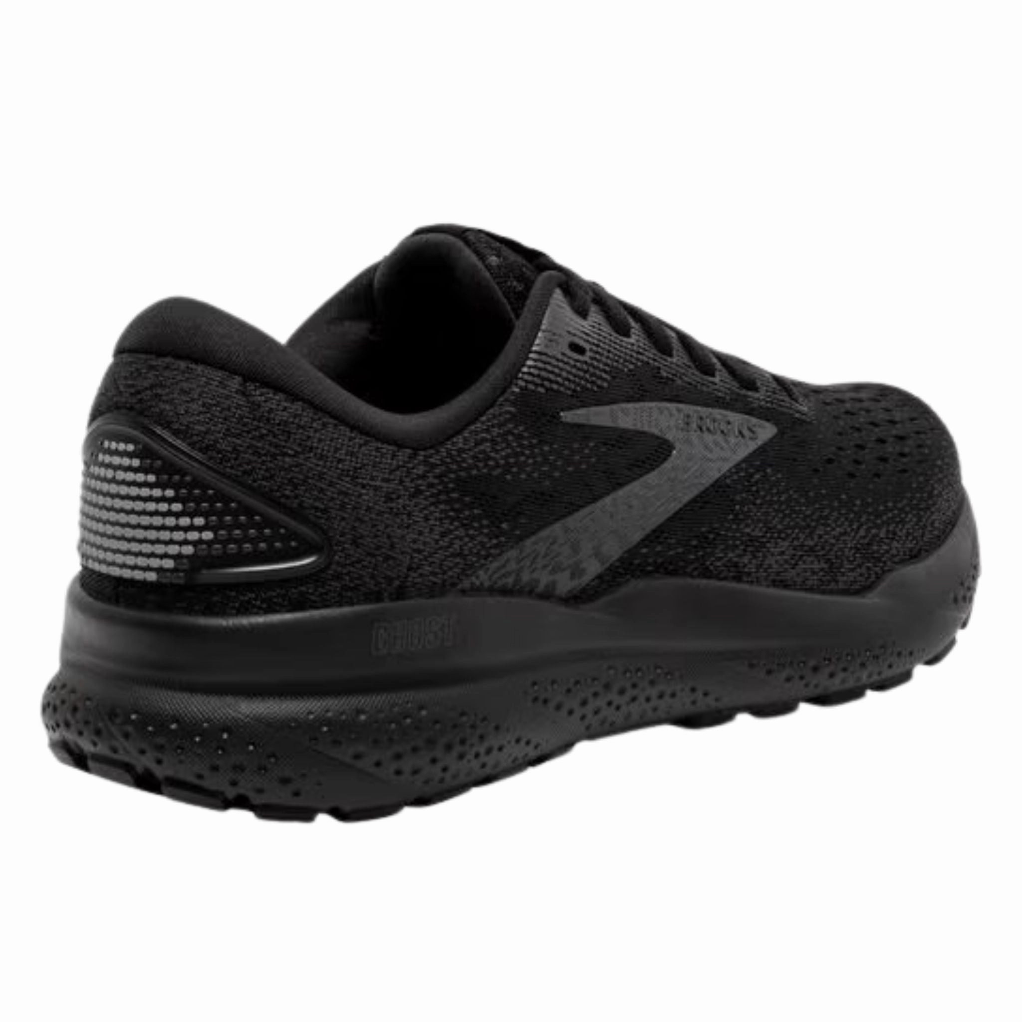 Brooks Men's 110418 020 Ghost 16 Black Black Ebony Cushion Support Running Shoes (EXTRA WIDE) Heel Height