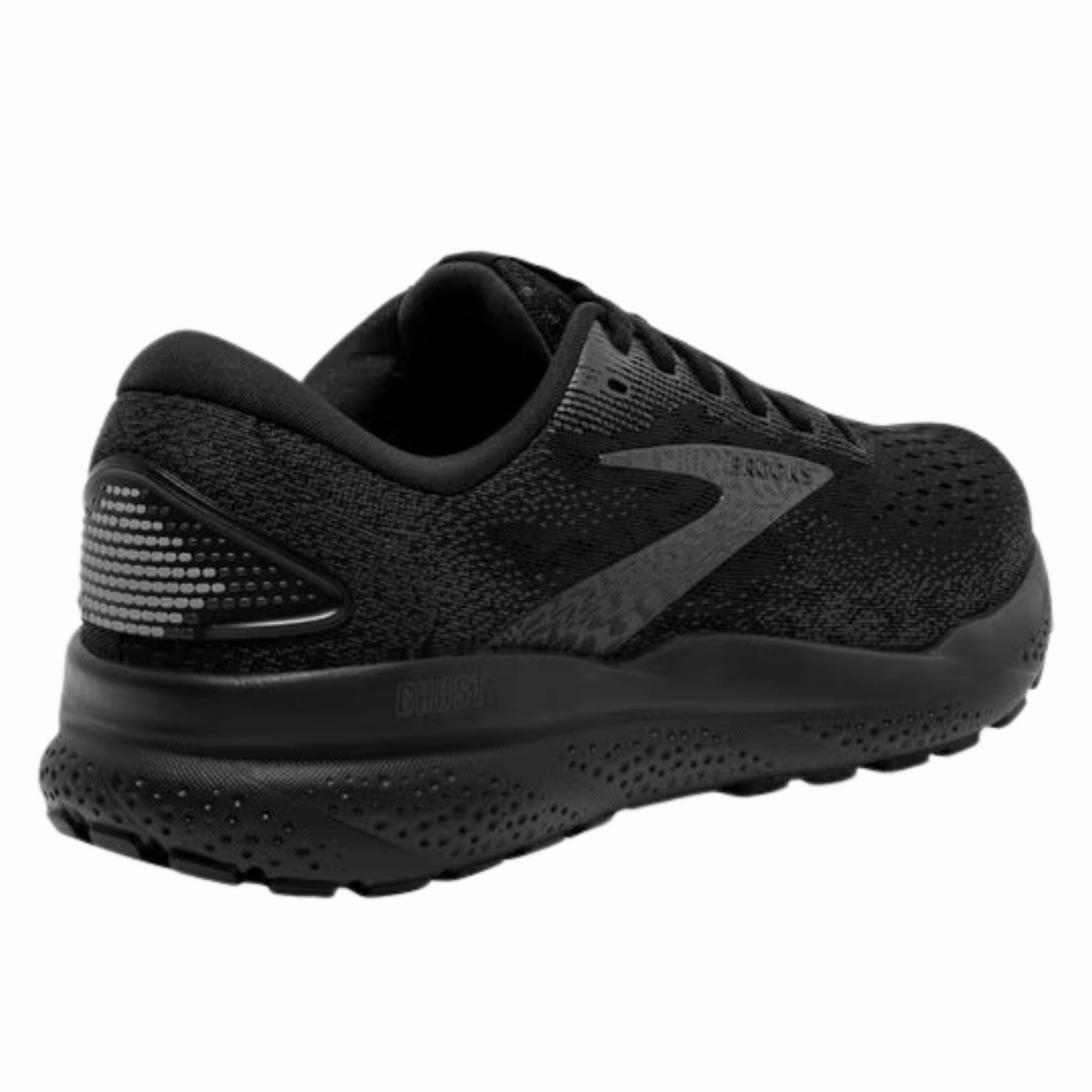 Shoes Okc Brooks Women's 120407 020 Ghost 16 Black Black Ebony Cushion Support Running Shoes (EXTRA WIDE)