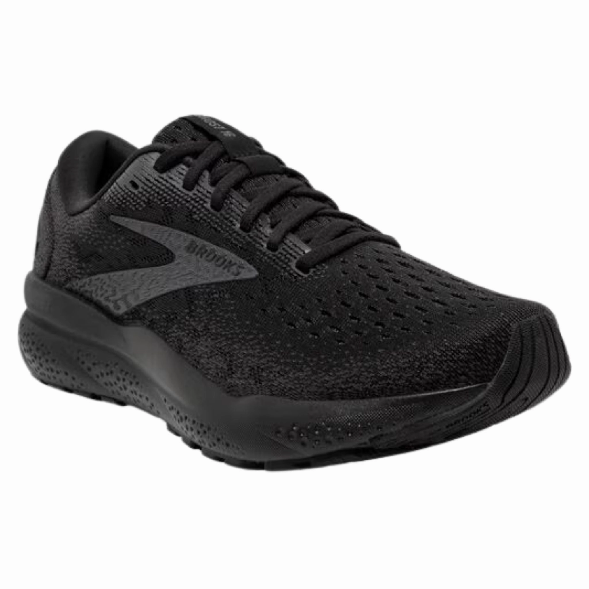 Size 5.5 Brooks Women's 120407 020 Ghost 16 Black Black Ebony Cushion Support Running Shoes (EXTRA WIDE)