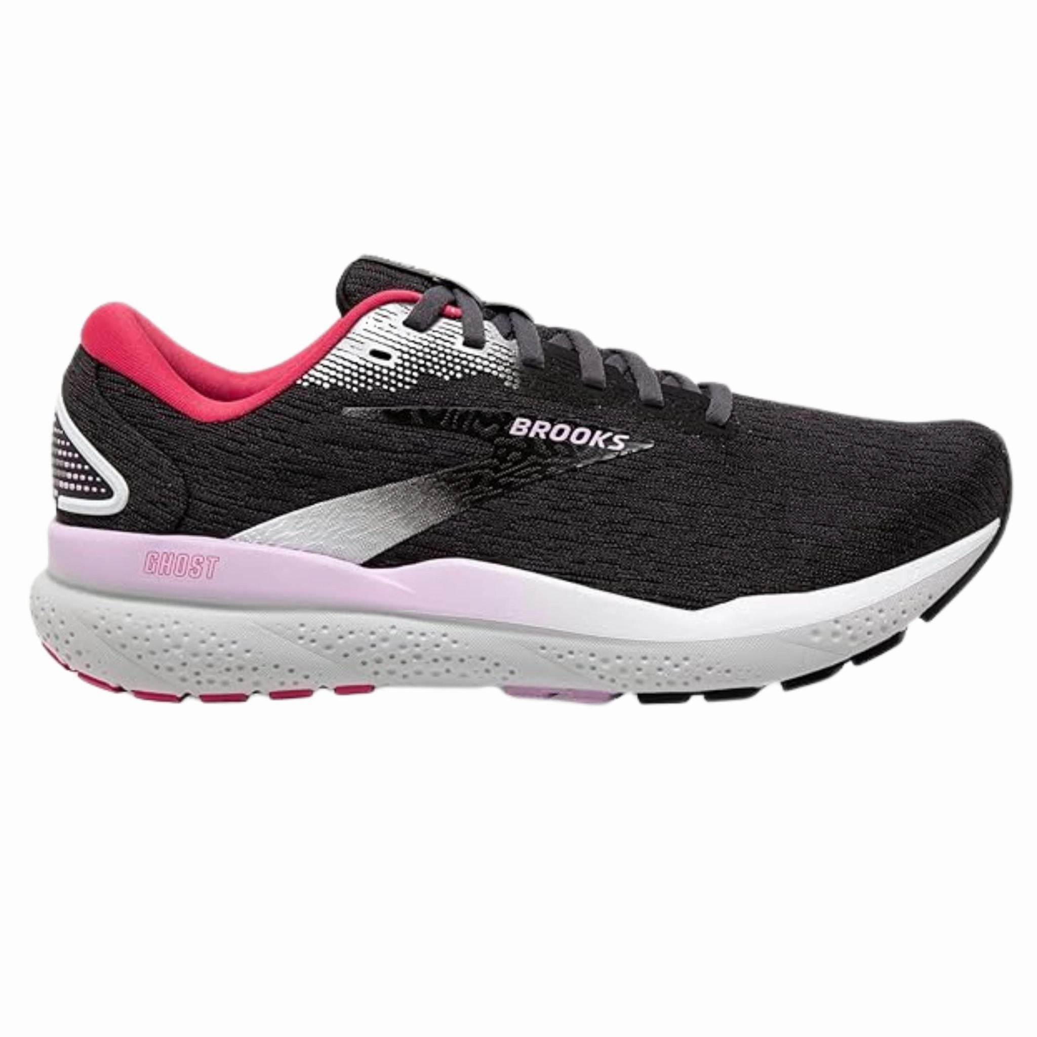 Puma Shoes Brooks Women's 120407 051 Ghost 16 Black Ebony Raspberry Cushion Support Running Shoes