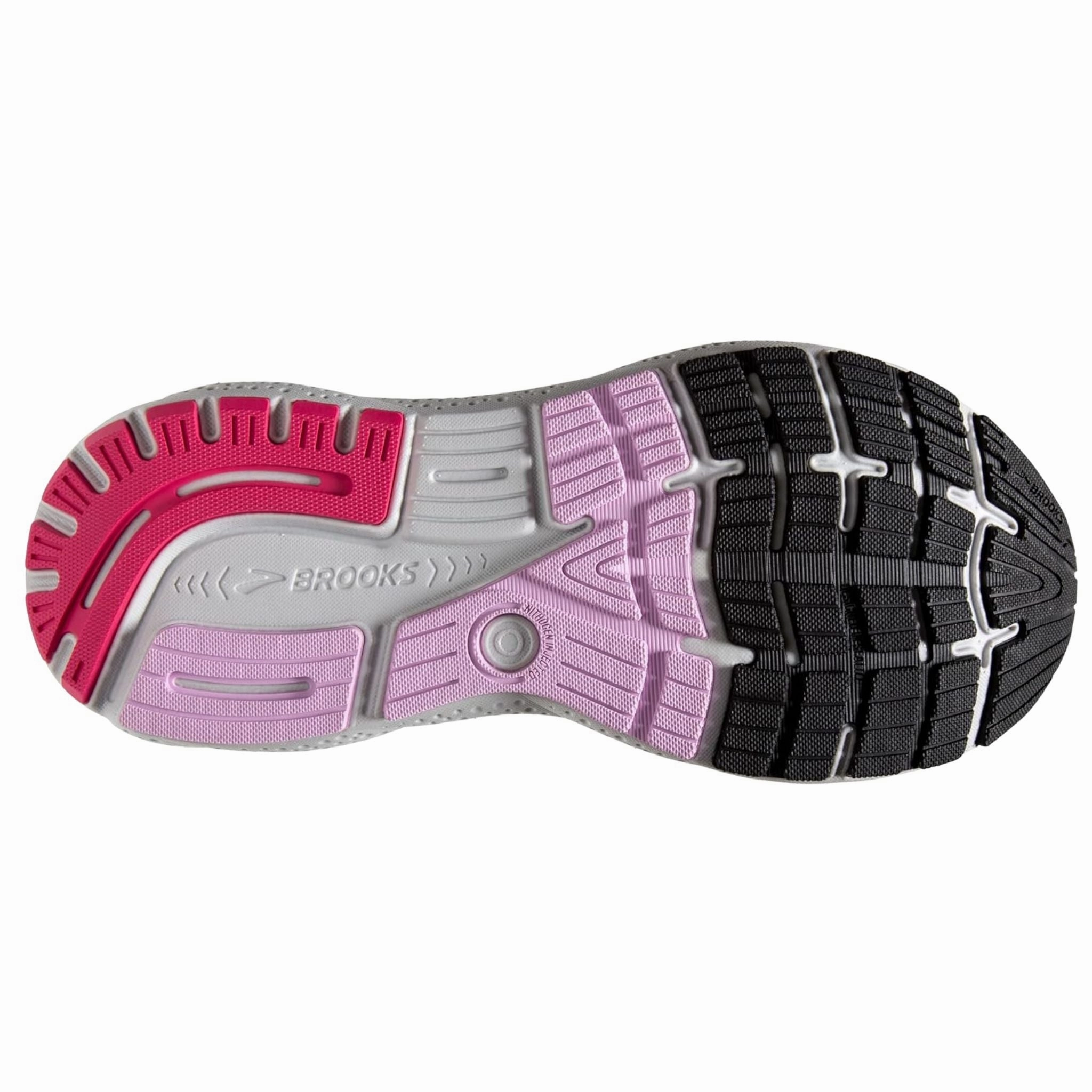 Brooks Women's 120407 051 Ghost 16 Black Ebony Raspberry Cushion Support Running Shoes West Palm Beach