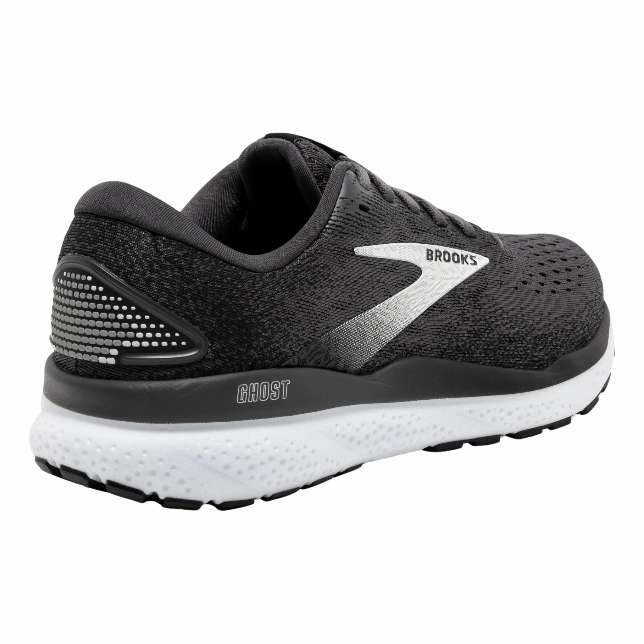 Brooks Women's 120407 090 Ghost 16 Black Grey White Cushion Support Running Shoes (WIDE) Injuries