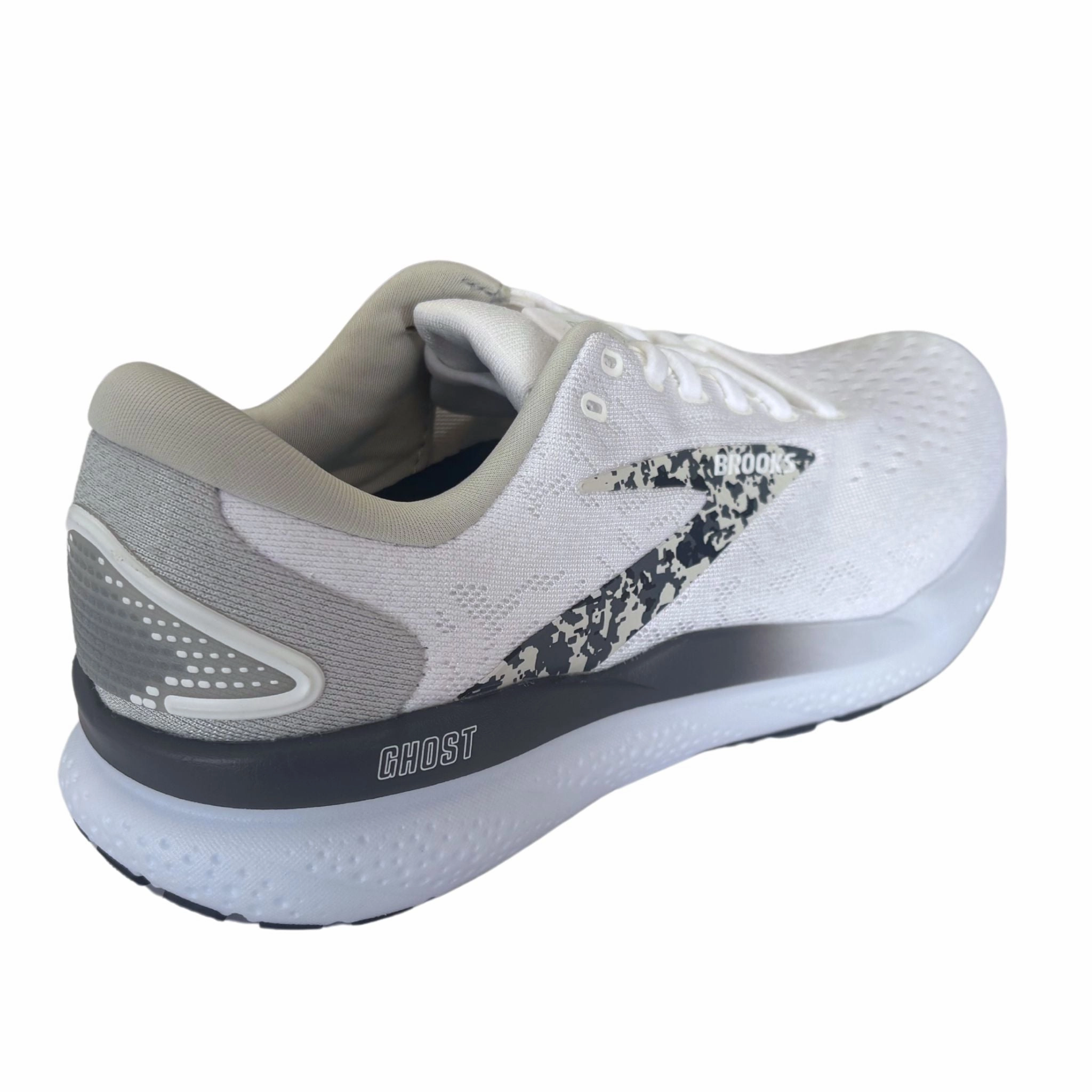 Brooks Women's 120407 147 Ghost 16 White Oyster Lava Cushion Support Running Shoes Bondi 9