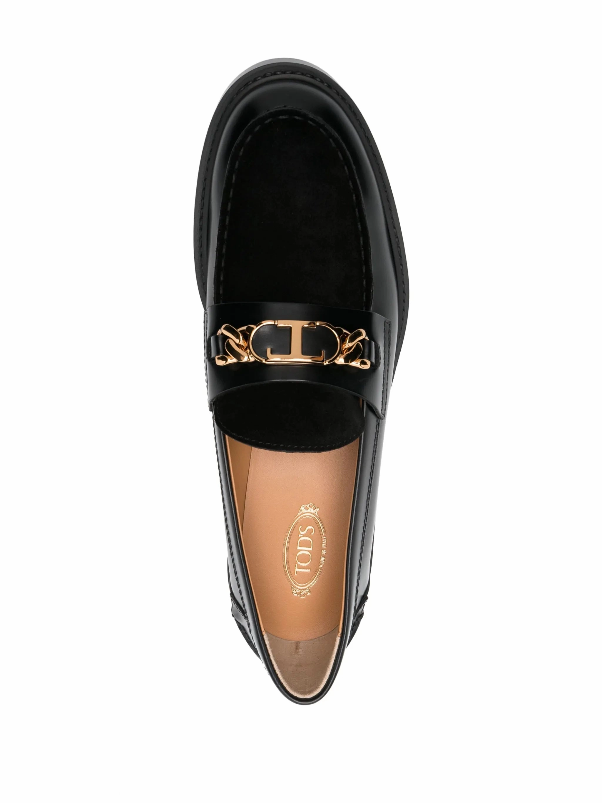 buckle-detail leather loafers High Top Loafers