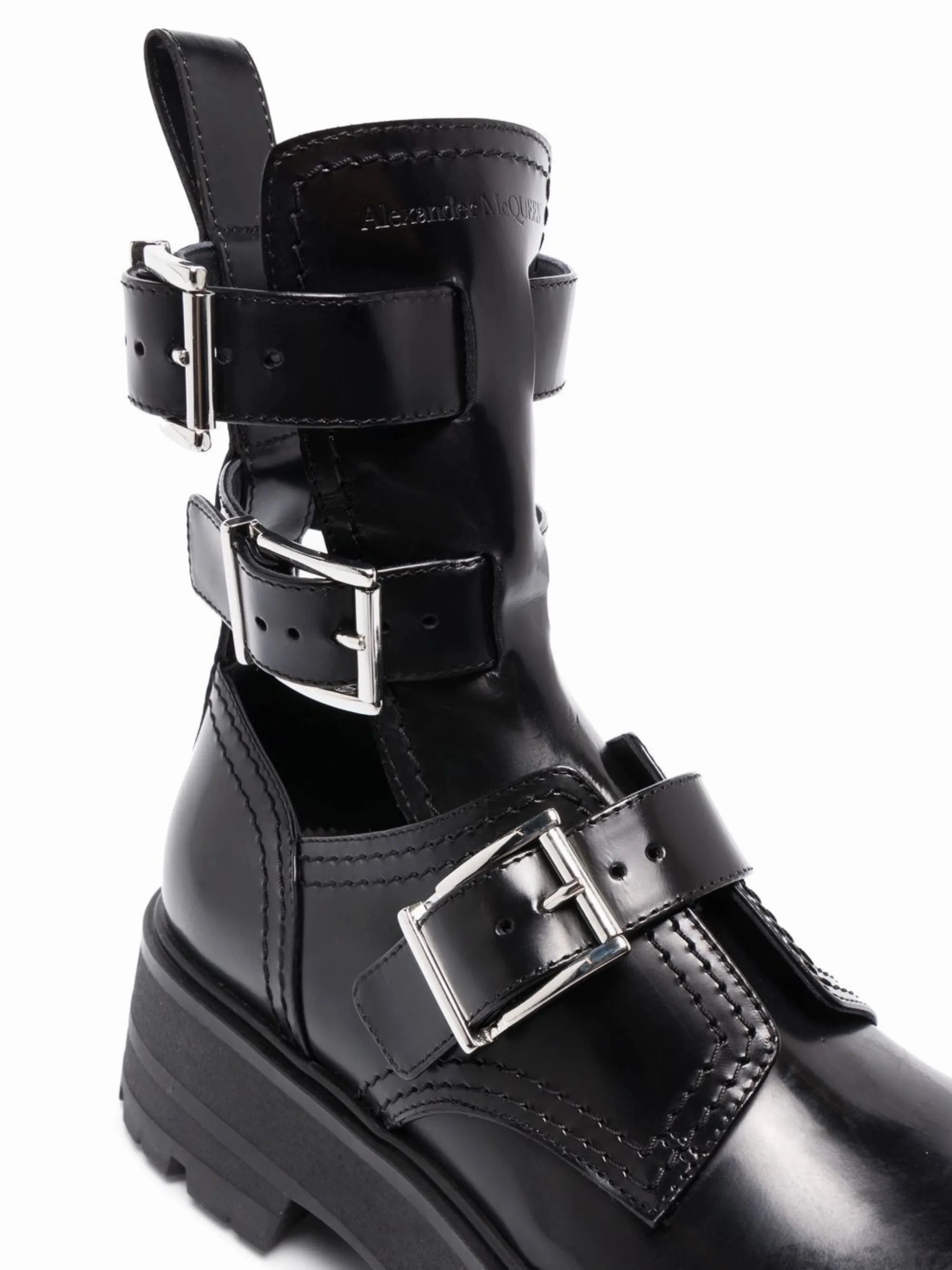 Water-resistant Ankle Boots buckled ankle boots