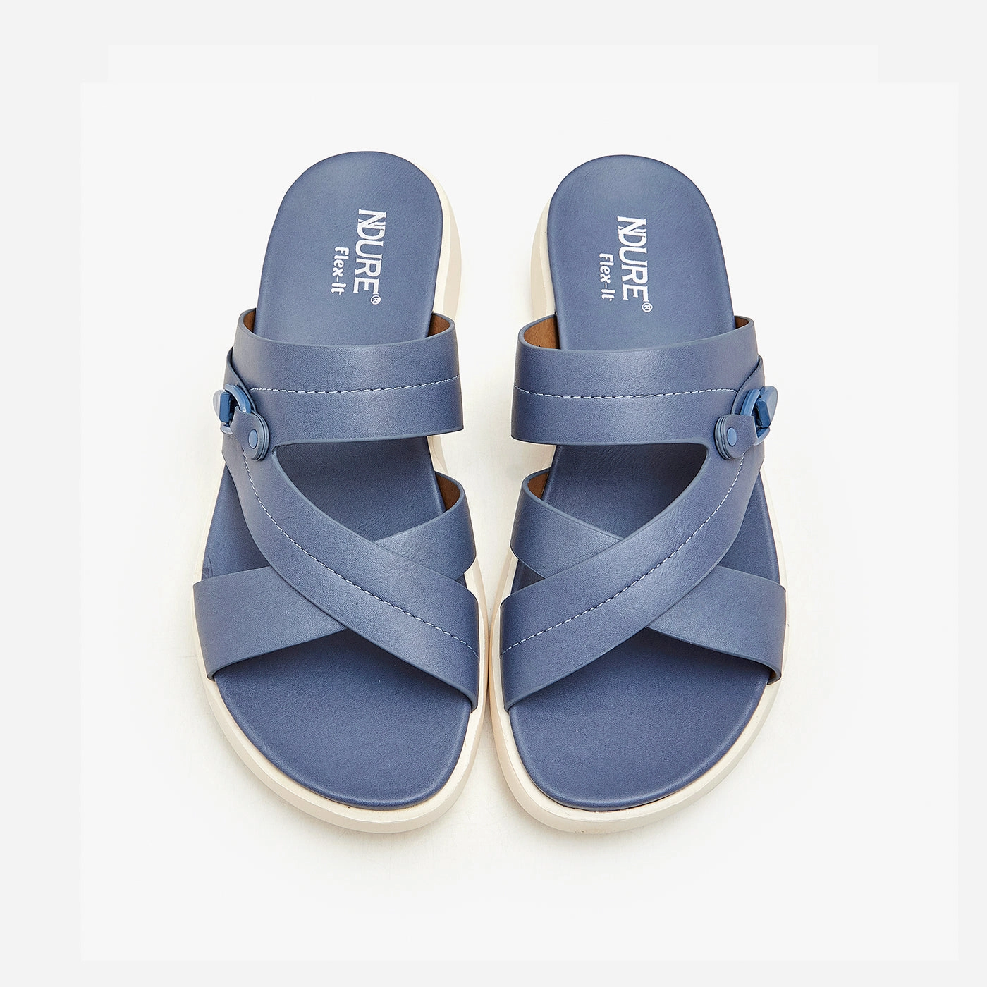 Designed Slides Buckled Embellished Slides