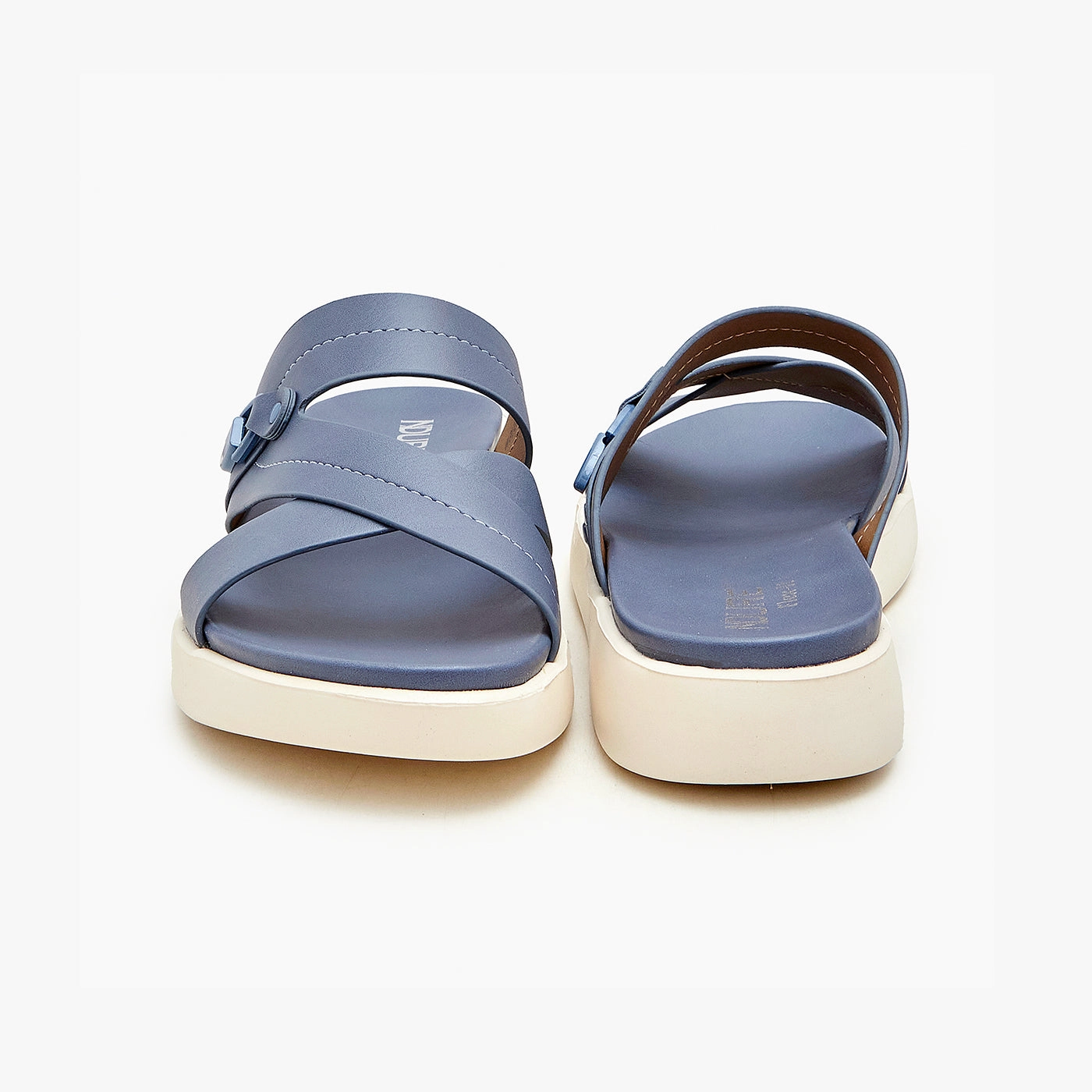 Dakota Fleece Slippers Buckled Embellished Slides