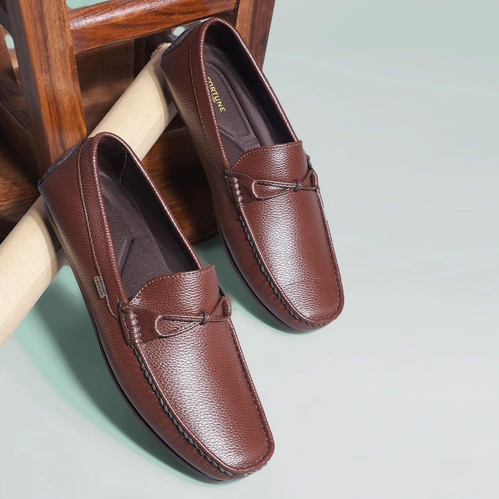 Hush Puppie Loafers Fortune Brown Formal Loafers For Men AVL-5 By Liberty