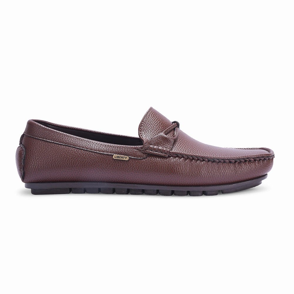 Burberry Loafers Fortune Brown Formal Loafers For Men AVL-5 By Liberty