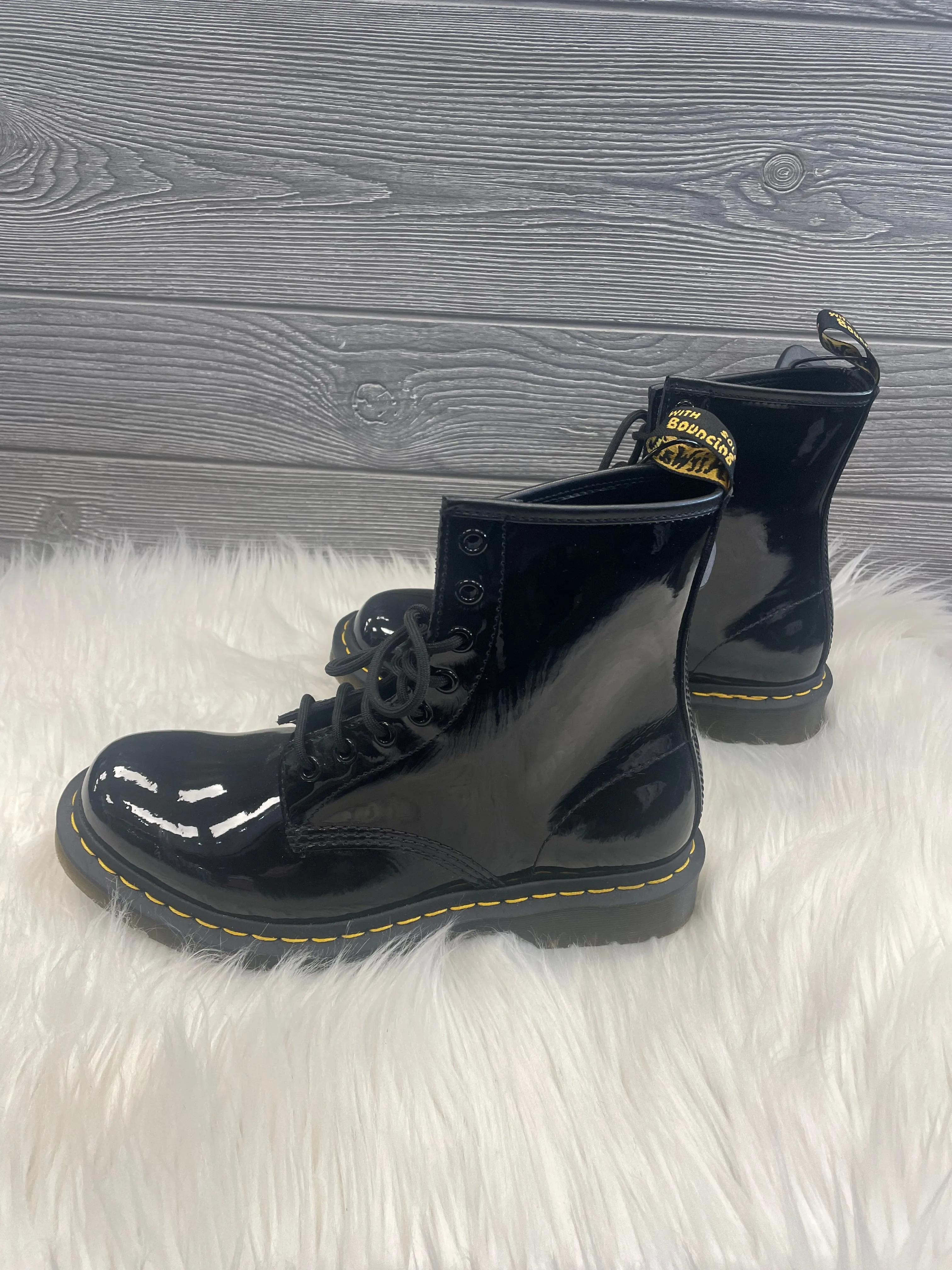 Lani Lace-up Combat Boot Black Boots Combat Dr Martens, Size 10
