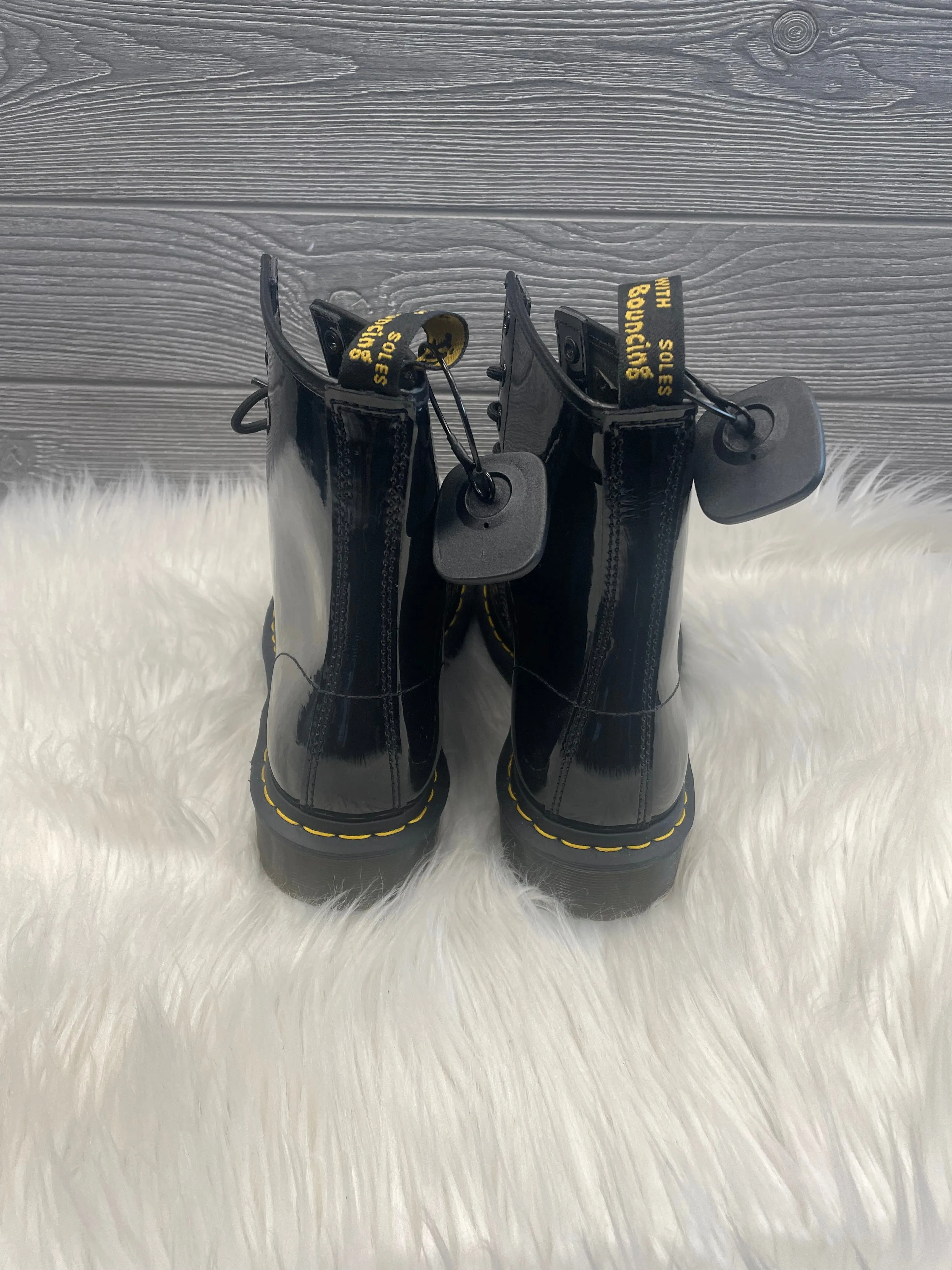 Poster Girl Mad Hustle Pocket Combat Boots Black Boots Combat Dr Martens, Size 10