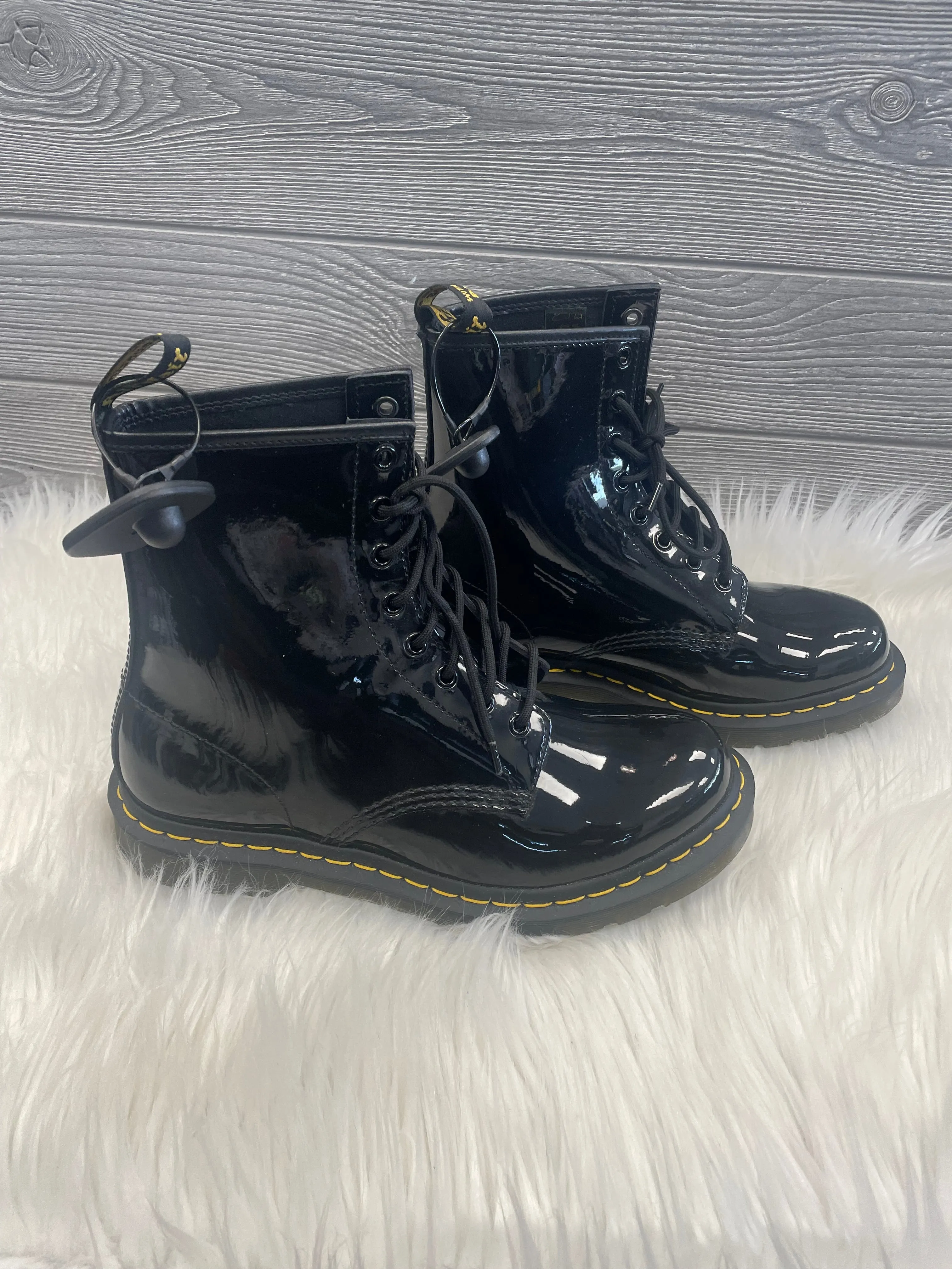 Skz Combat Boots Black Boots Combat Dr Martens, Size 10