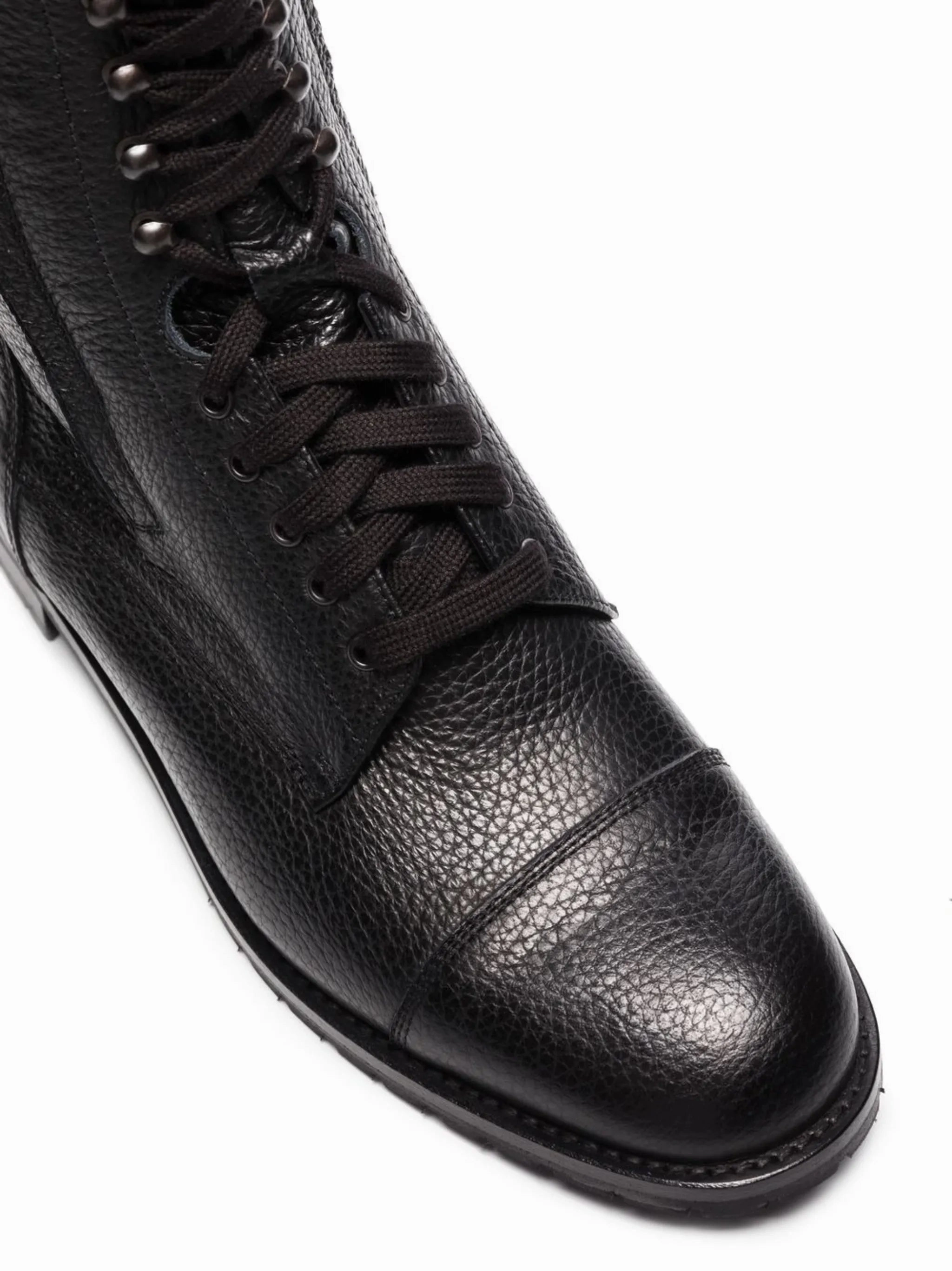 Brown Ankle Boots Pointed Toe Campcha lace-up ankle boots