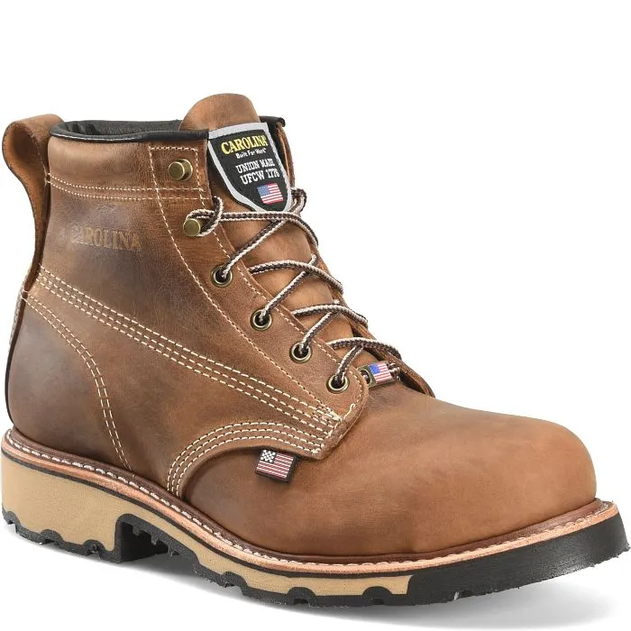 Cordovan Work Boots CAROLINA CA7029 USA 6" STEEL TOE WORK BOOT