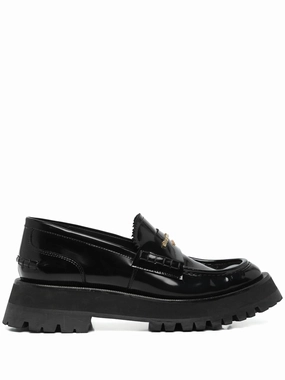 Most Comfortable Penny Loafers Carter lug-sole box loafers