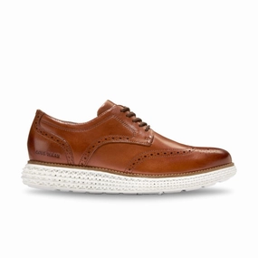 Oxfords For Wide Feet Cole Haan Men's OriginalGrand 2.0 Wingtip - British Tan