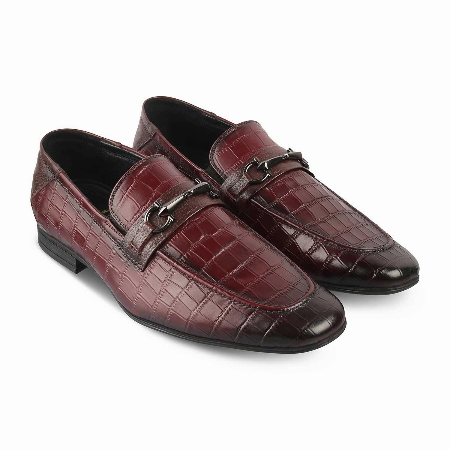 Sofft Loafers The Reptile Wine Mens Leather Loafers