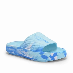 A-HA Casual Blue Slides For Women COMFYWALK5 By Liberty Ladies House Shoes Slippers
