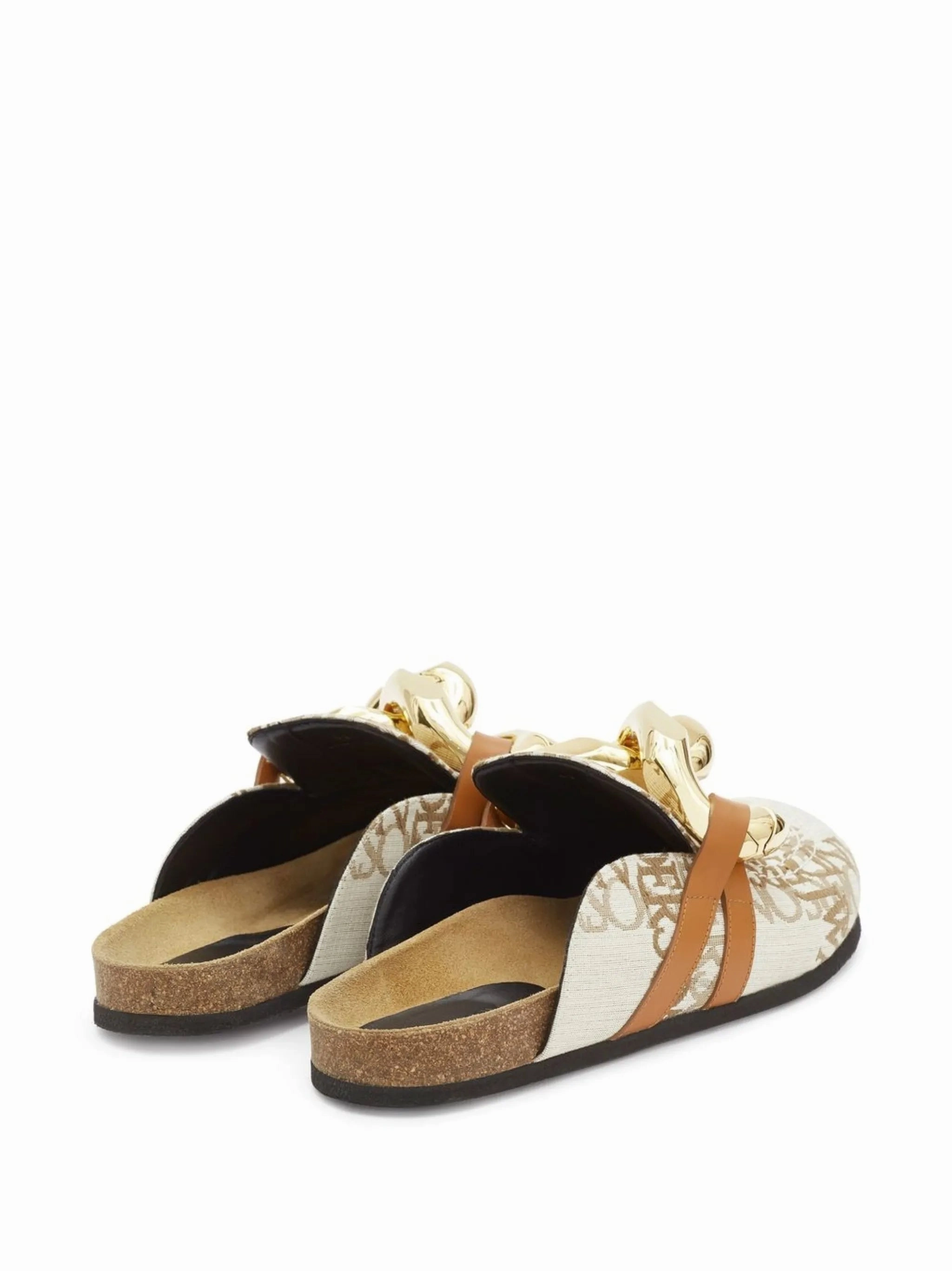 Chain logo grid mules The Row Vera Loafers