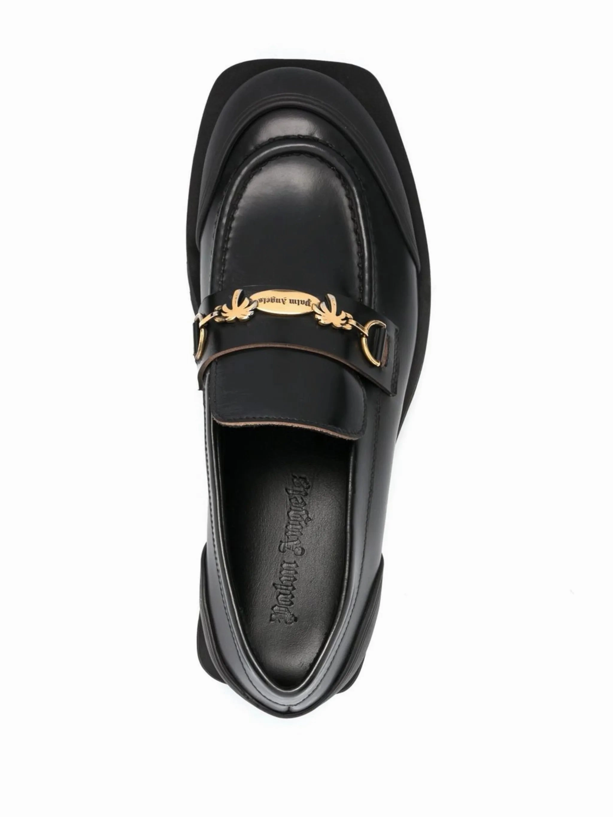 Piana Loafers chain logo plaque loafers
