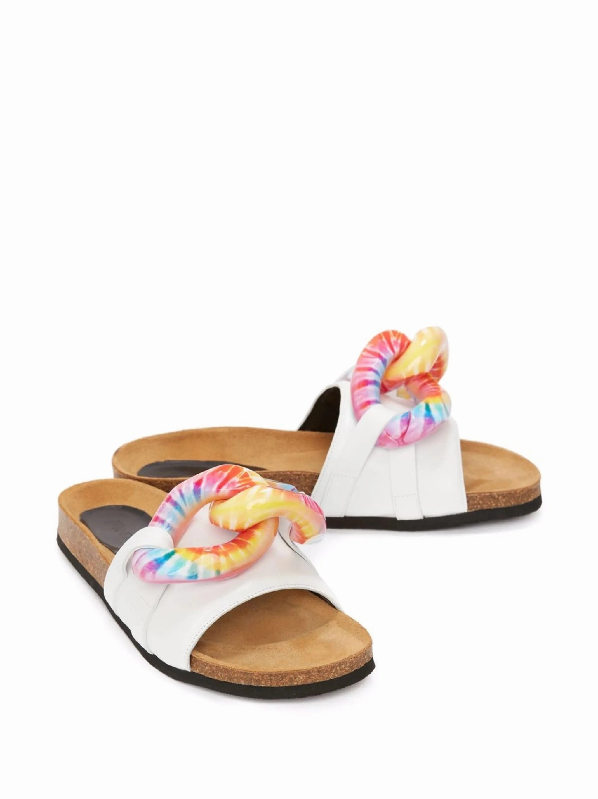 Chain slip-on slides Easy Slippers Crochet