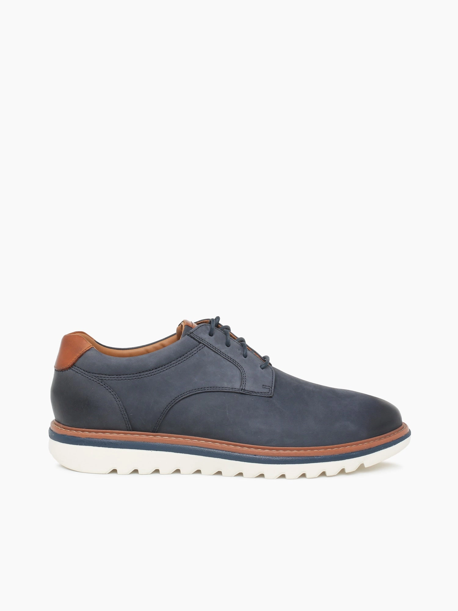 Brydon Plain Toe Navy Nobuck Best Cap Toe Oxfords