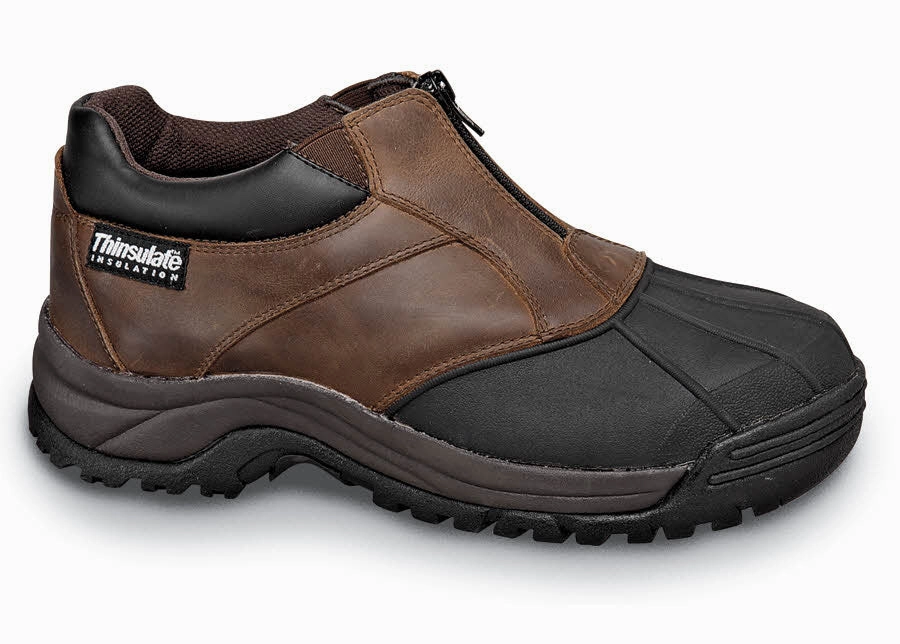 Dressy Flat Ankle Boots Blizzard Ankle Zip M Brown/Black 3E