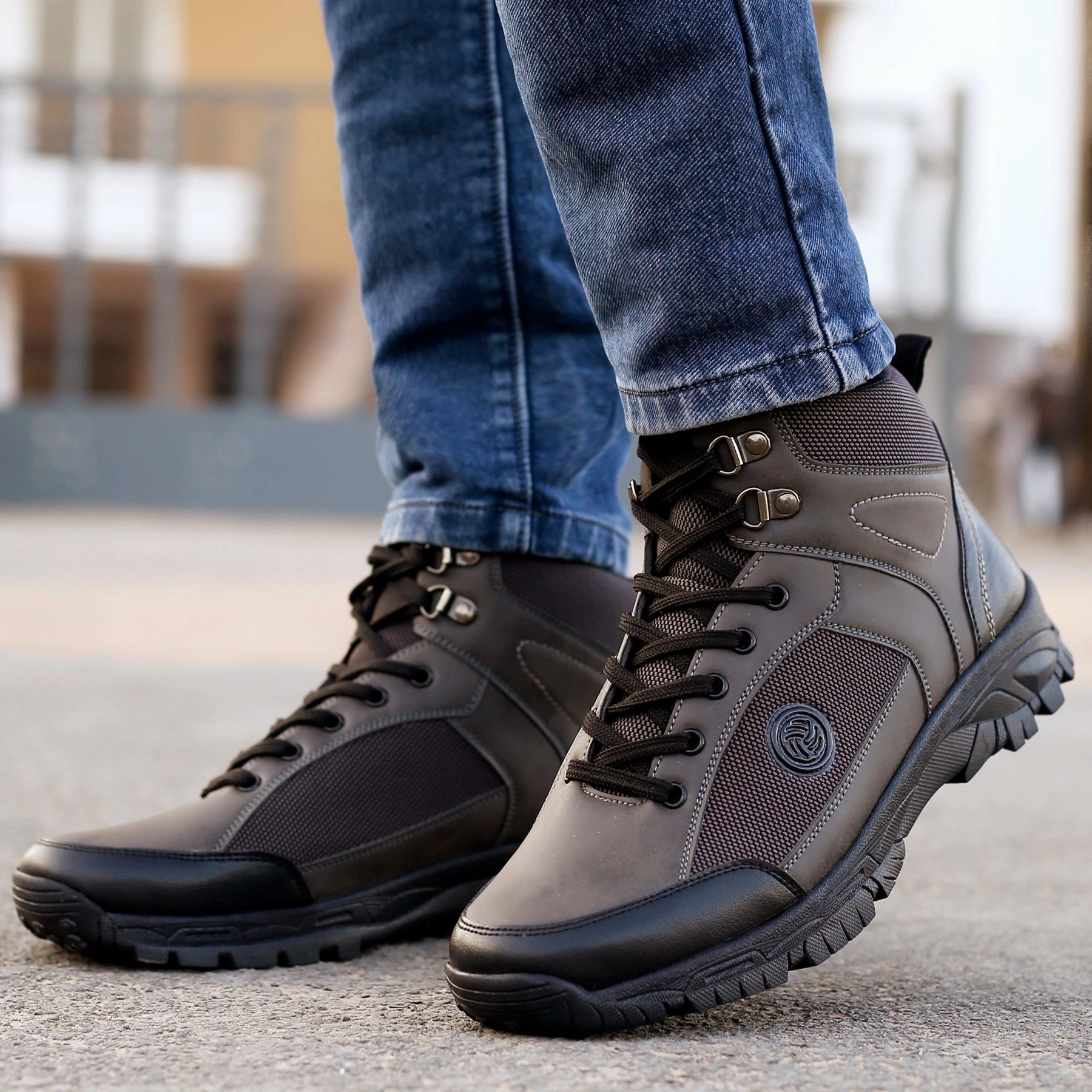 Low Heel Blue Ankle Boots Bacca Bucci Hike